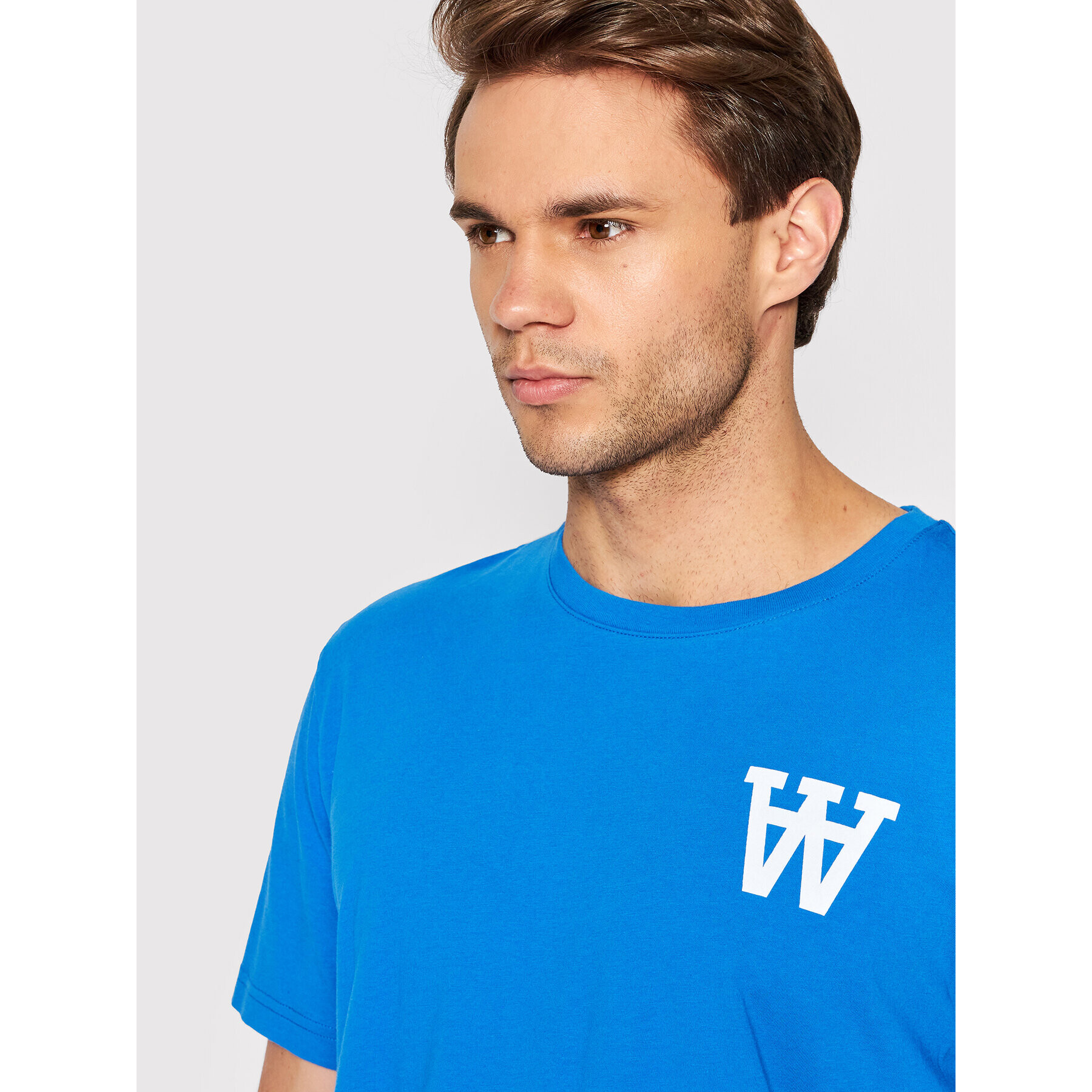 Wood Wood Тишърт Ace 10295702-2222 Син Regular Fit - Pepit.bg