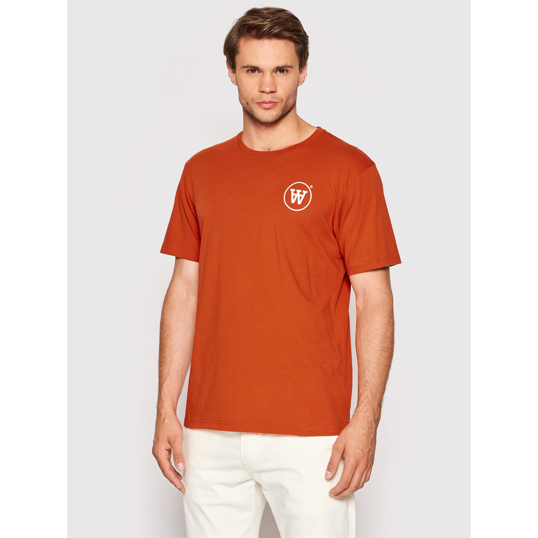 Wood Wood Тишърт Ace Circle 10295701-2222 Червен Regular Fit - Pepit.bg