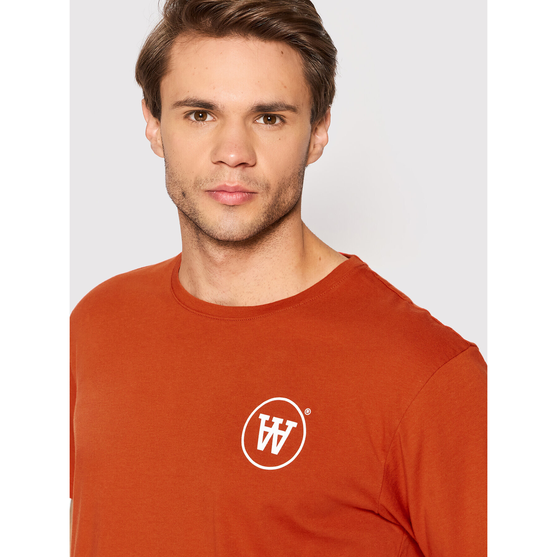 Wood Wood Тишърт Ace Circle 10295701-2222 Червен Regular Fit - Pepit.bg