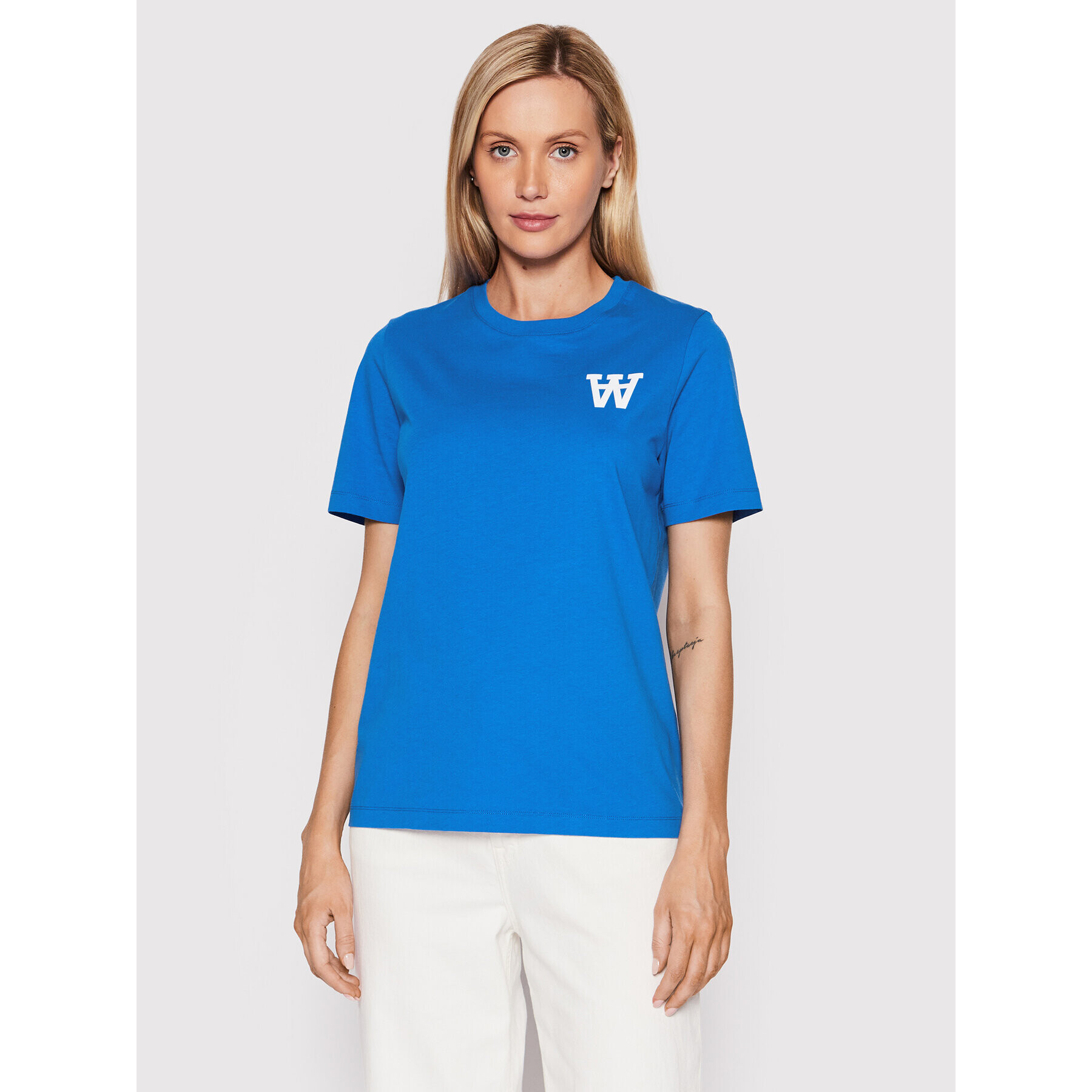 Wood Wood Тишърт Mia 10292502-2222 Син Regular Fit - Pepit.bg
