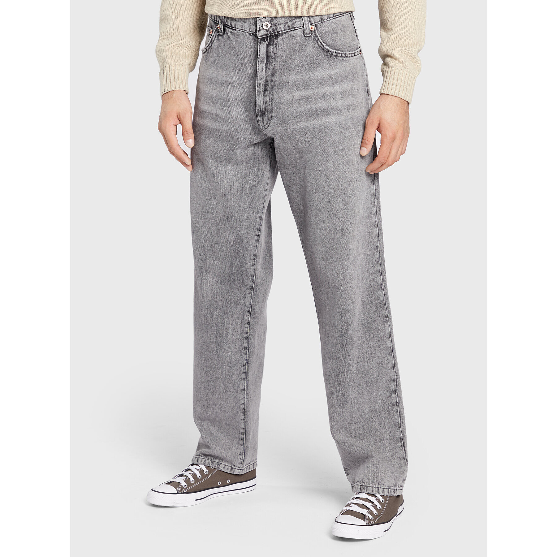Woodbird Дънки Leroy 2236-105 Сив Relaxed Fit - Pepit.bg