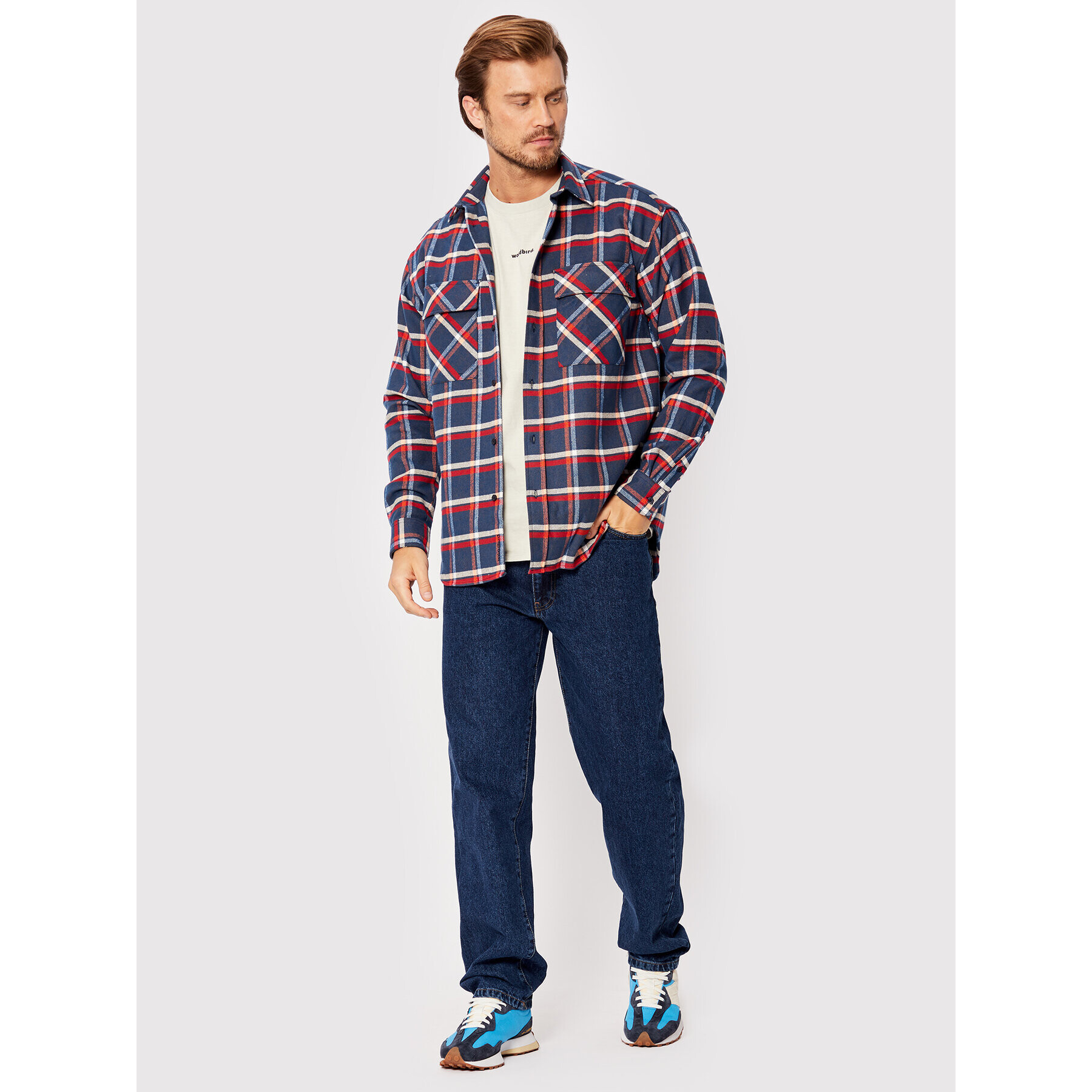 Woodbird Дънки Leroy 90s 2236-101 Син Relaxed Fit - Pepit.bg