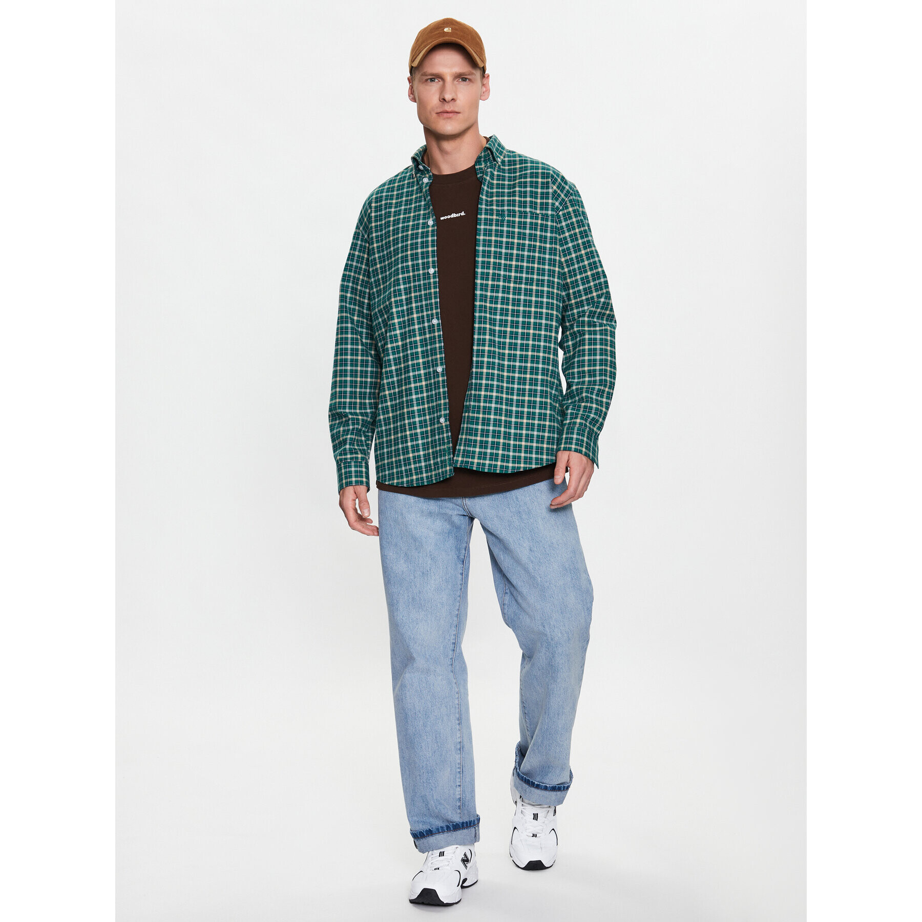 Woodbird Риза Fling Check 2316-714 Зелен Regular Fit - Pepit.bg