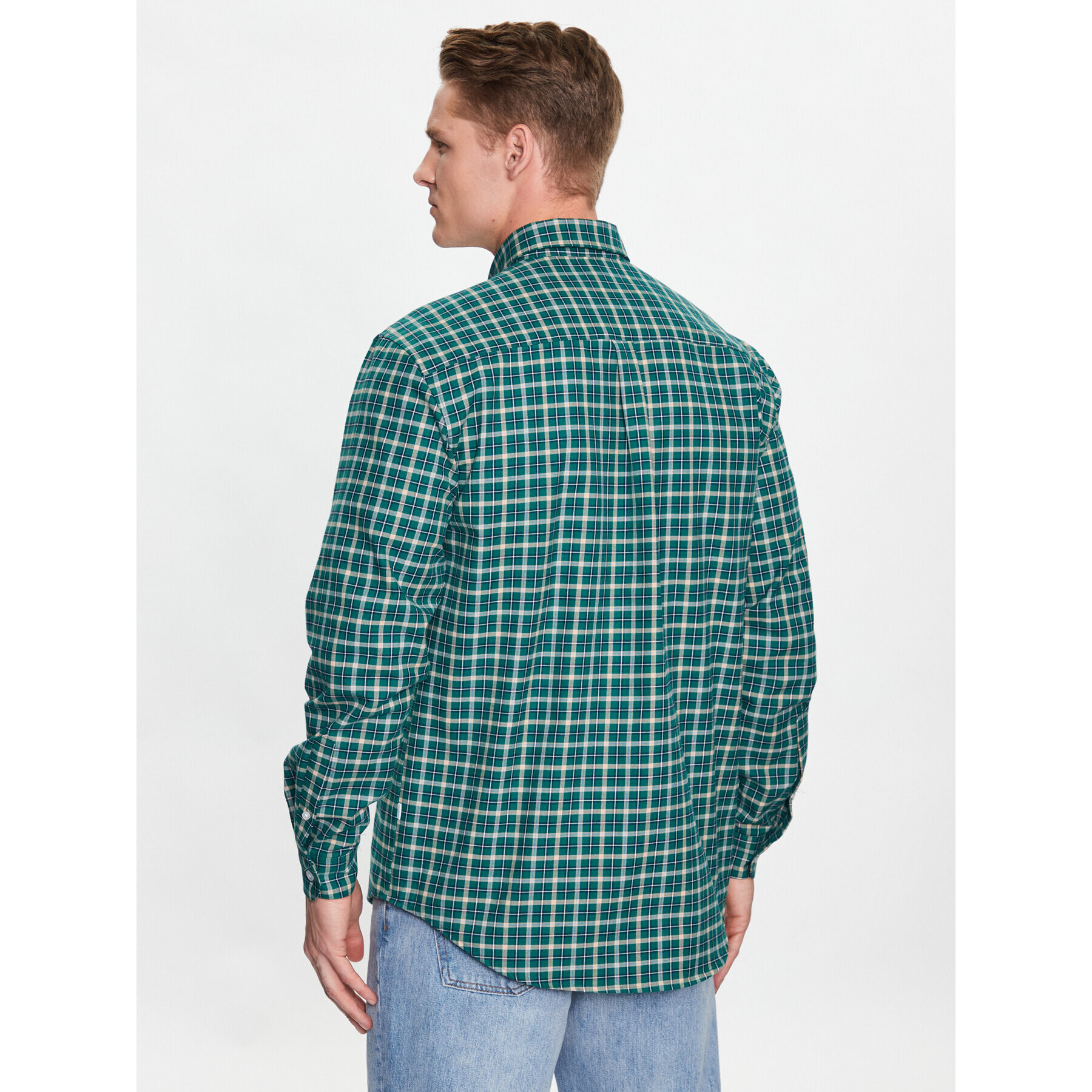 Woodbird Риза Fling Check 2316-714 Зелен Regular Fit - Pepit.bg