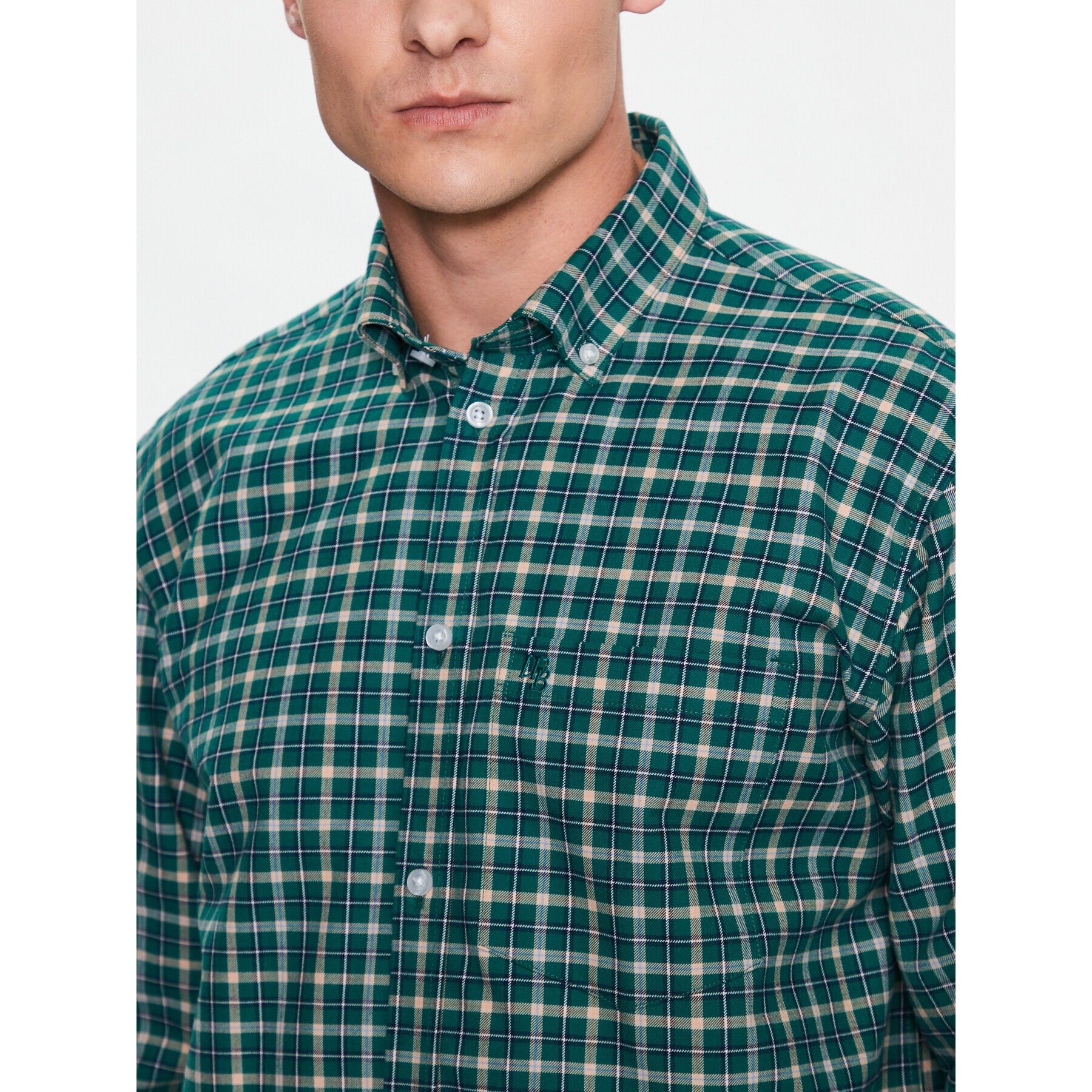 Woodbird Риза Fling Check 2316-714 Зелен Regular Fit - Pepit.bg