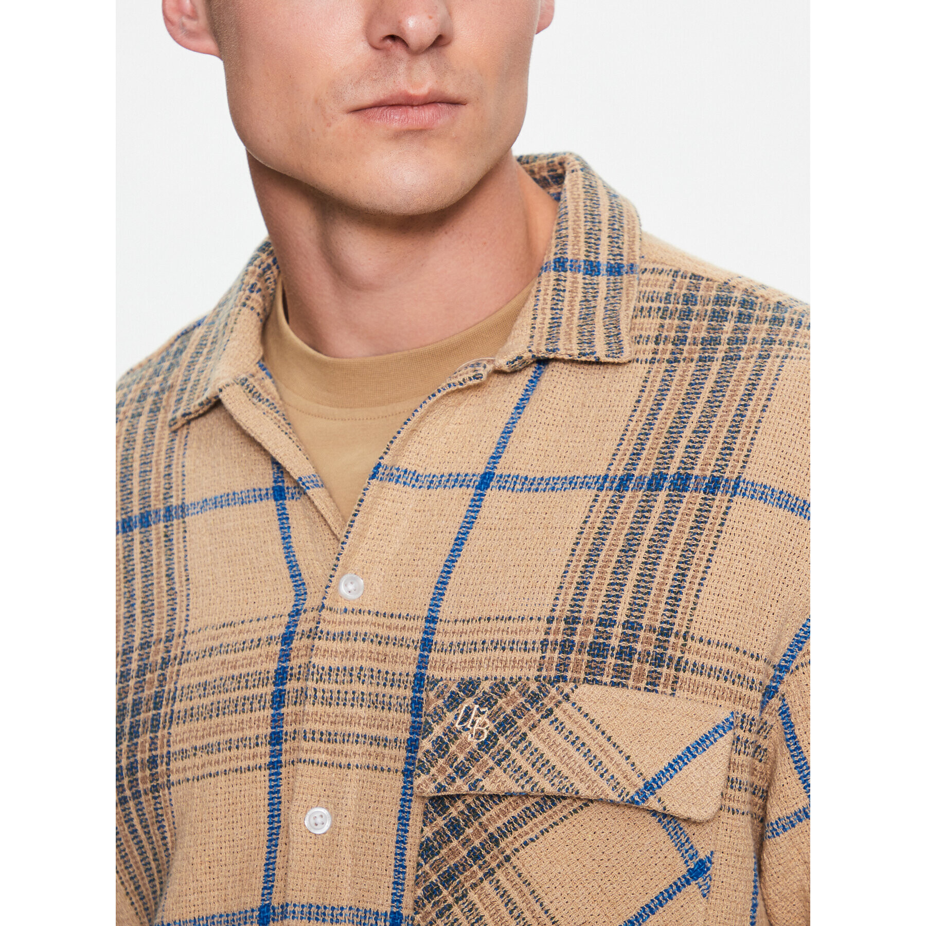 Woodbird Риза Prize Check 2316-715 Бежов Regular Fit - Pepit.bg