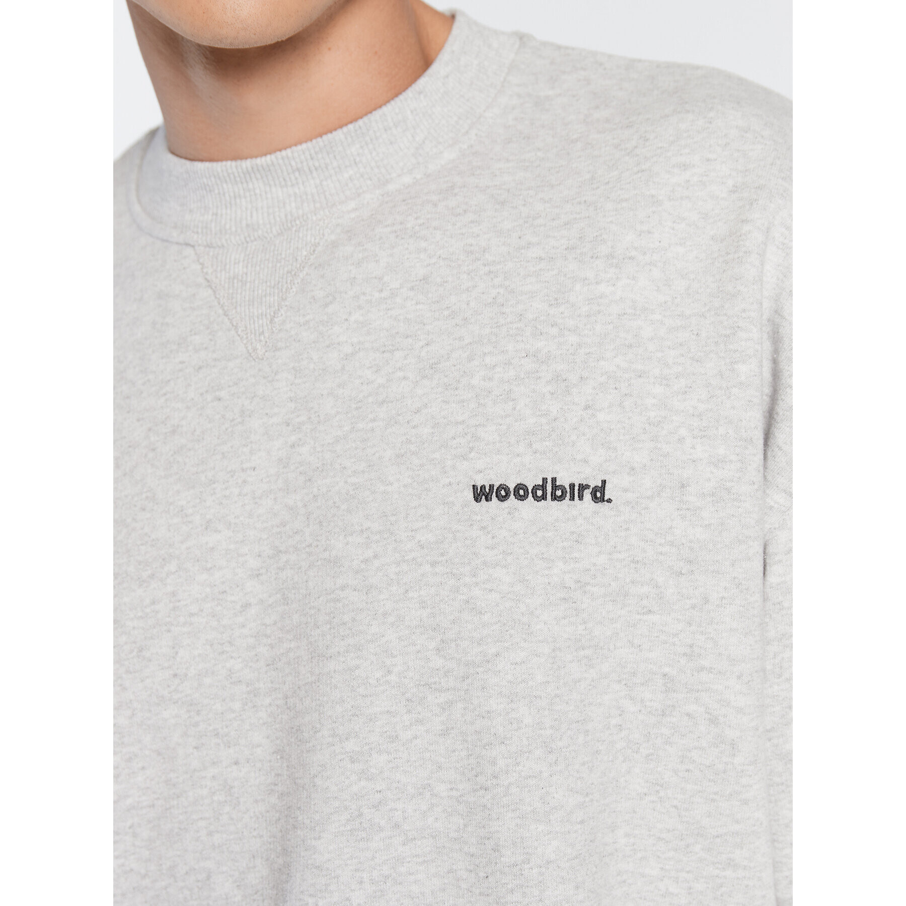 Woodbird Суитшърт Cope Base 2246-602 Сив Boxy Fit - Pepit.bg