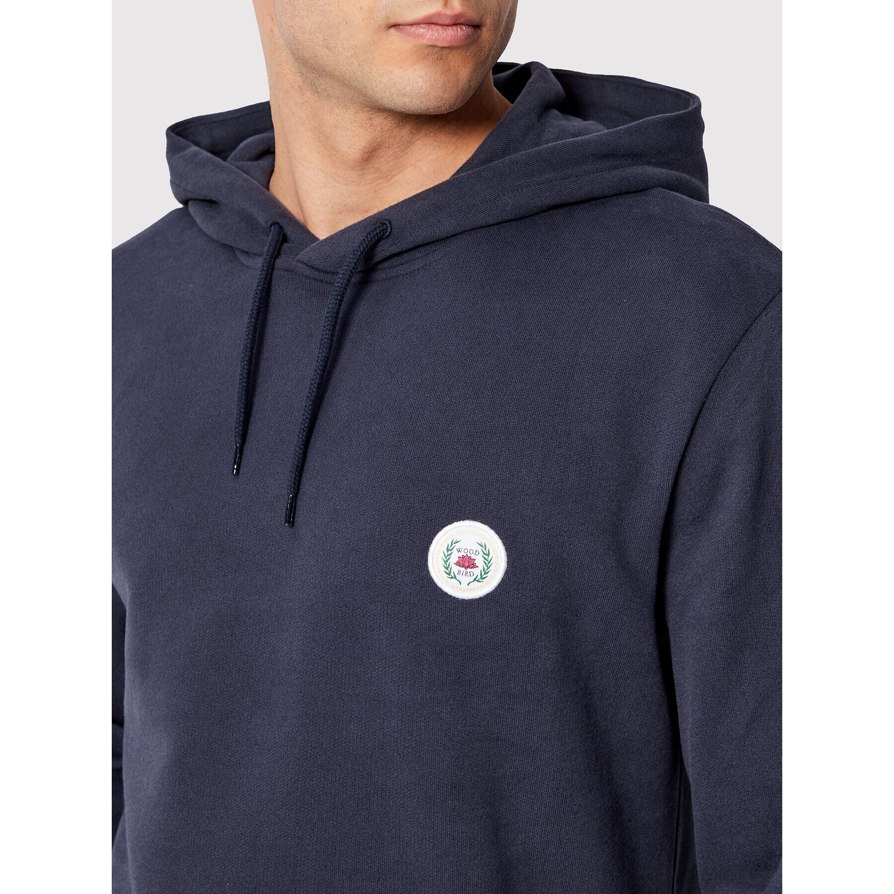 Woodbird Суитшърт Our Shaxy Patch 2000-602 Тъмносин Regular Fit - Pepit.bg