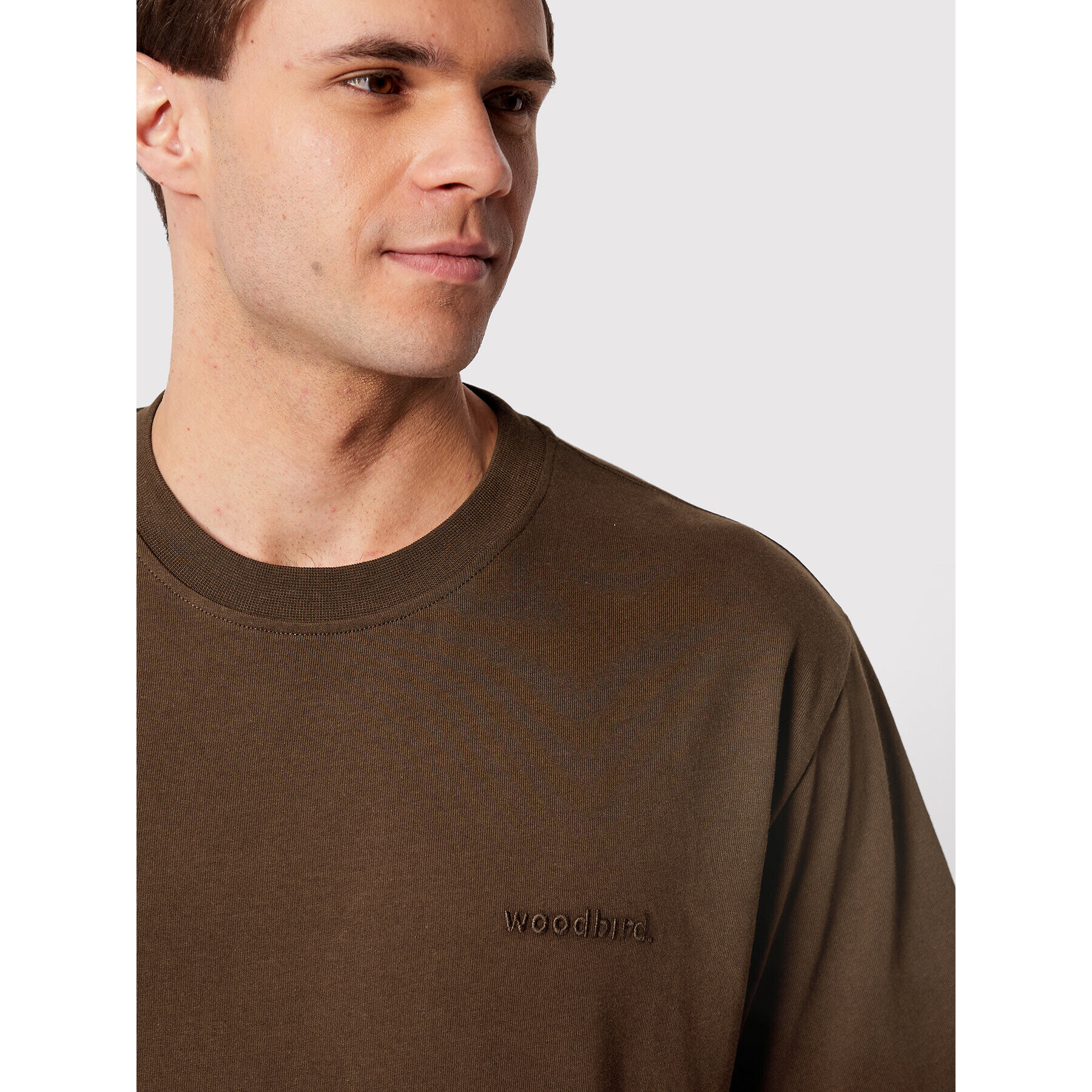 Woodbird Тишърт Baine Base 2216-430 Кафяв Regular Fit - Pepit.bg