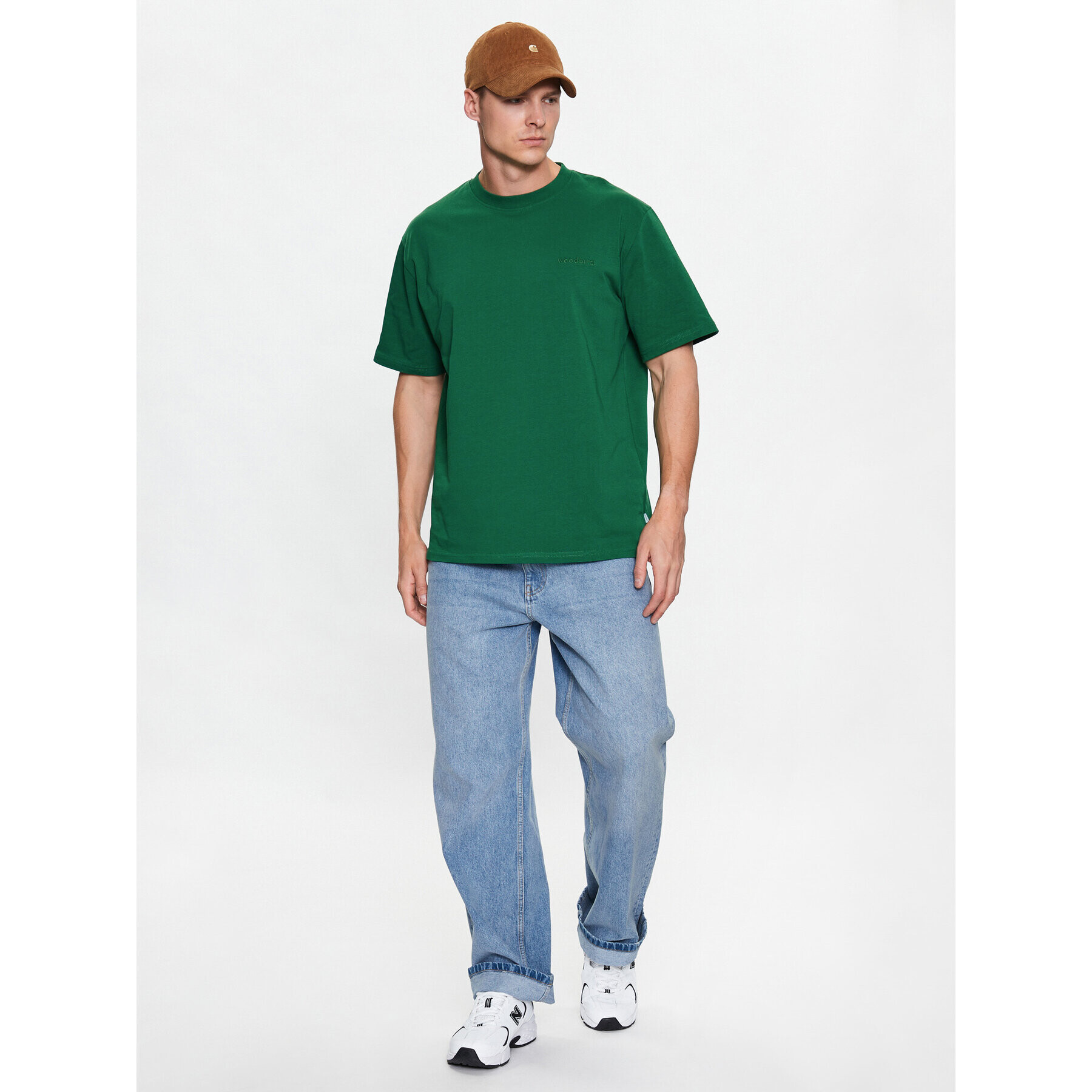 Woodbird Тишърт Baine Base 2216-430 Зелен Regular Fit - Pepit.bg
