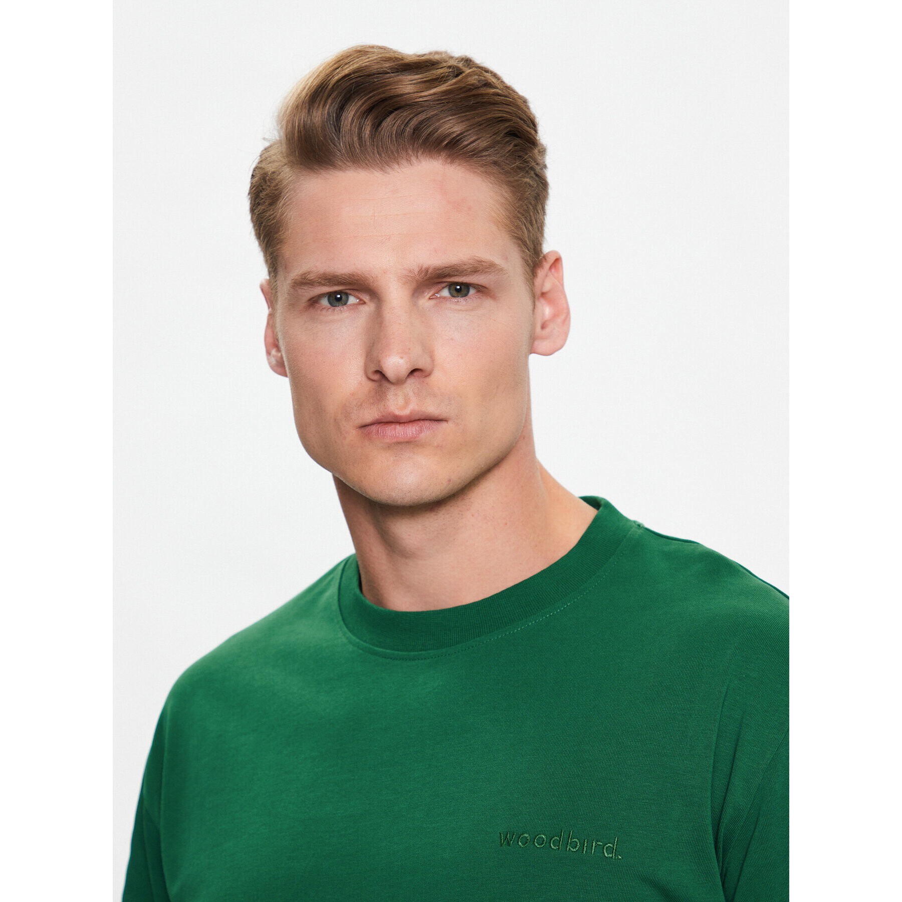 Woodbird Тишърт Baine Base 2216-430 Зелен Regular Fit - Pepit.bg