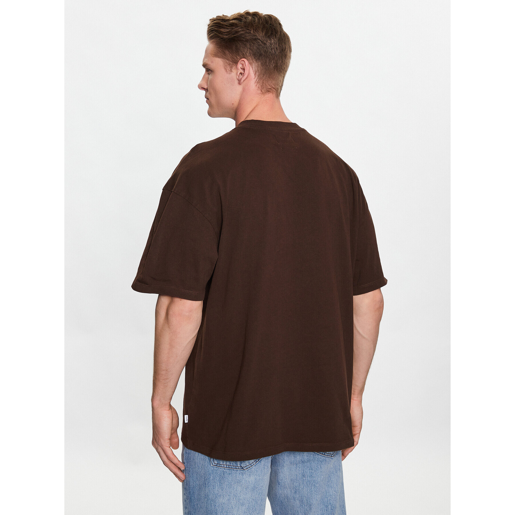 Woodbird Тишърт Bose Mock 2316-412 Кафяв Regular Fit - Pepit.bg