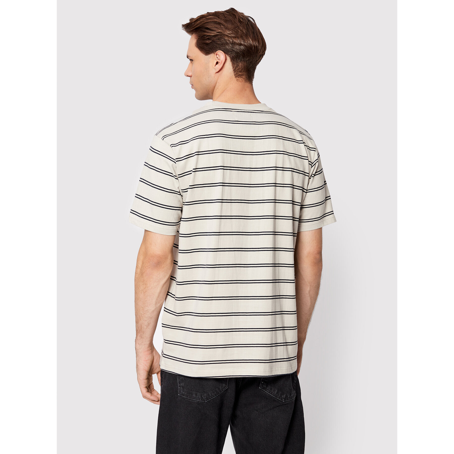 Woodbird Тишърт Brock Stripe 2236-401 Сив Regular Fit - Pepit.bg