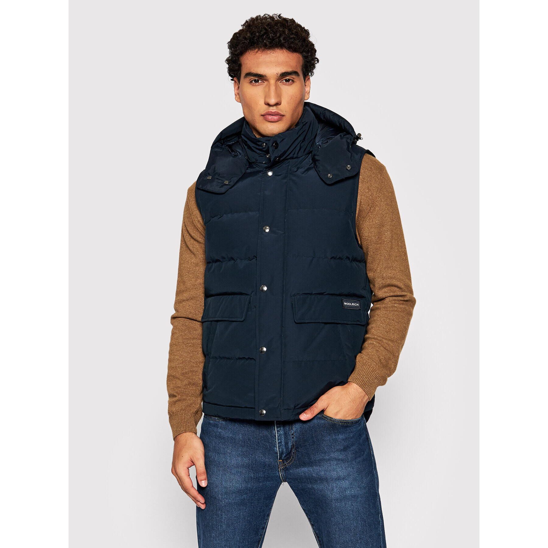 Woolrich Елек Aluetian CFWOVE0035MRUT0001 Тъмносин Regular Fit - Pepit.bg