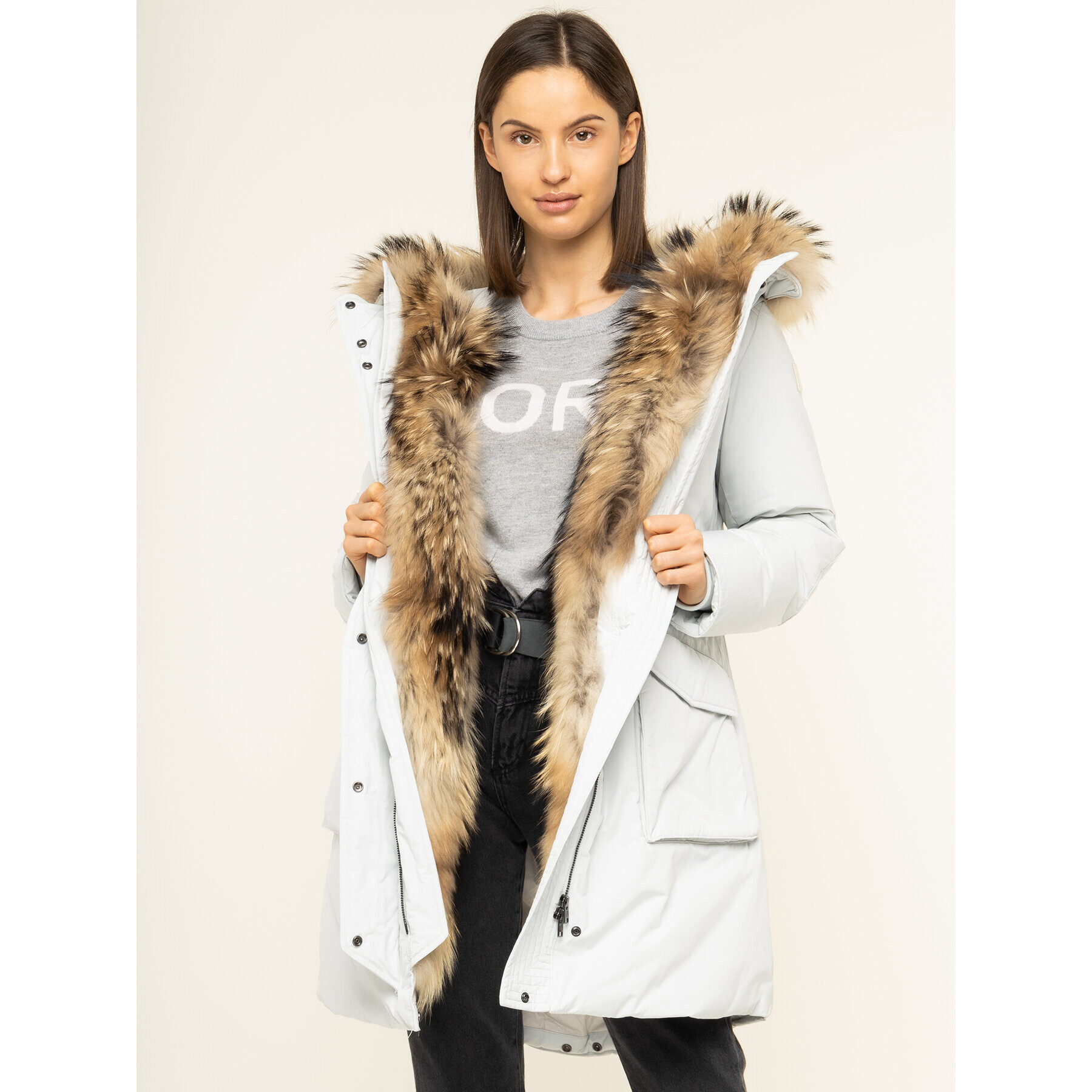 Woolrich Парка Military WWCPS2816 UT0573 Сив Regular Fit - Pepit.bg