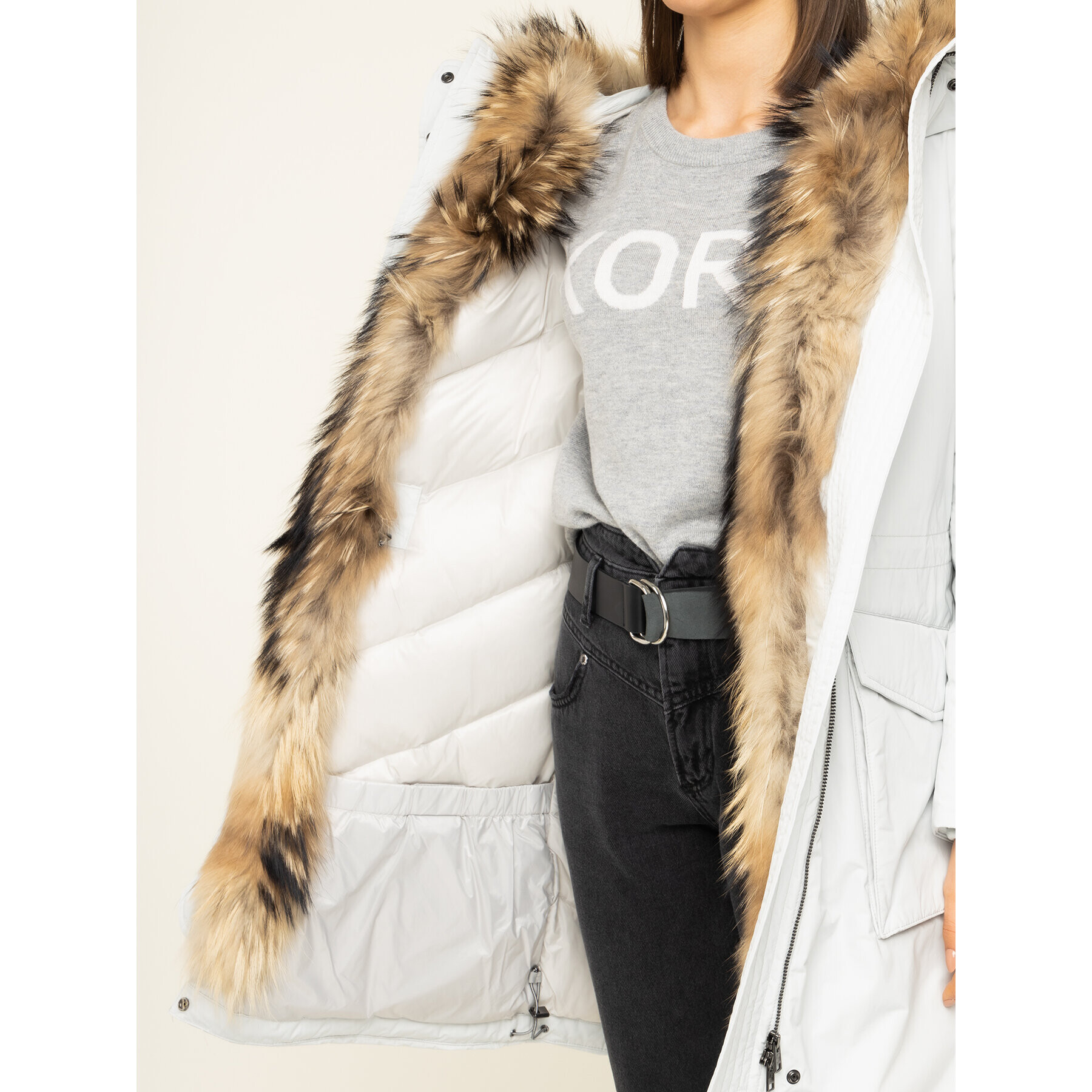 Woolrich Парка Military WWCPS2816 UT0573 Сив Regular Fit - Pepit.bg