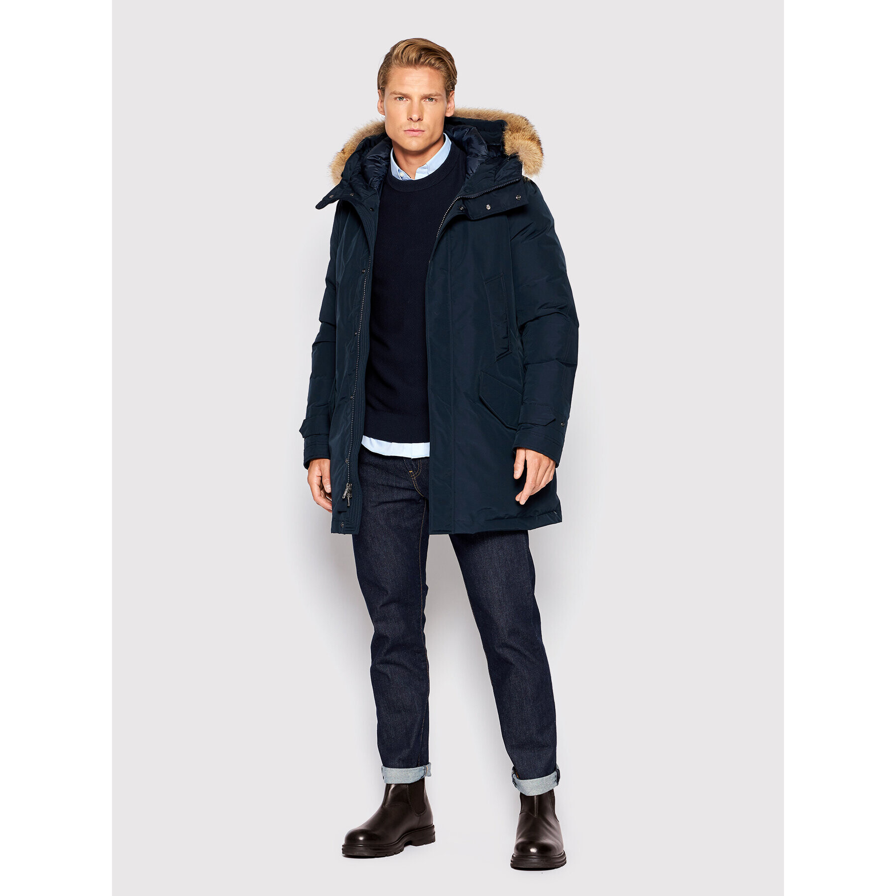 Woolrich Парка Polar CFWOOU0486MRUT0001 Тъмносин Regular Fit - Pepit.bg