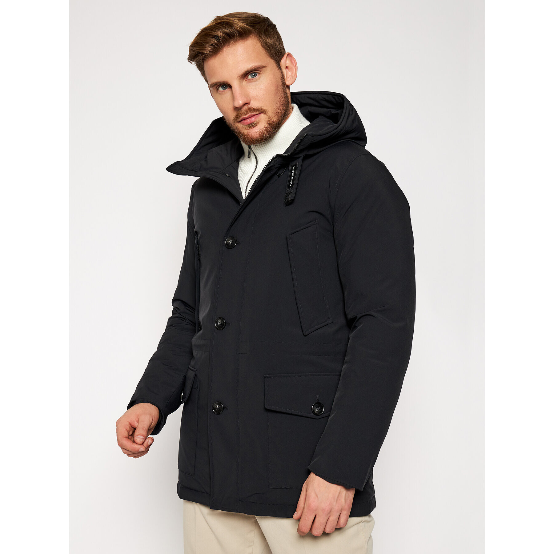 Woolrich Парка Tech Stretch Arctic CFWOOU0327MR UT0102 Черен Regular Fit - Pepit.bg