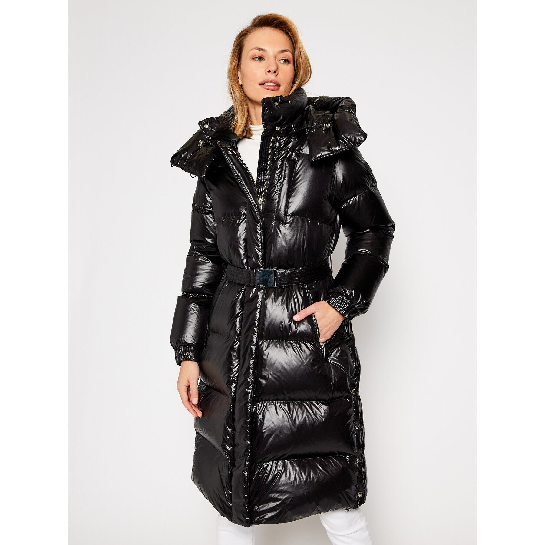 Woolrich Пухено яке Aliquippa CFWWOU0284FRUT1702 Черен Regular Fit - Pepit.bg