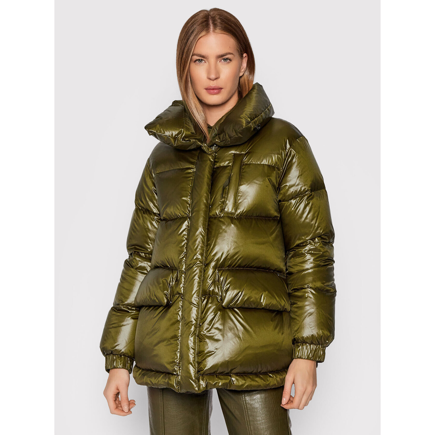 Woolrich Пухено яке Aliquippa CFWWOU0583FRUT1702 Зелен Regular Fit - Pepit.bg