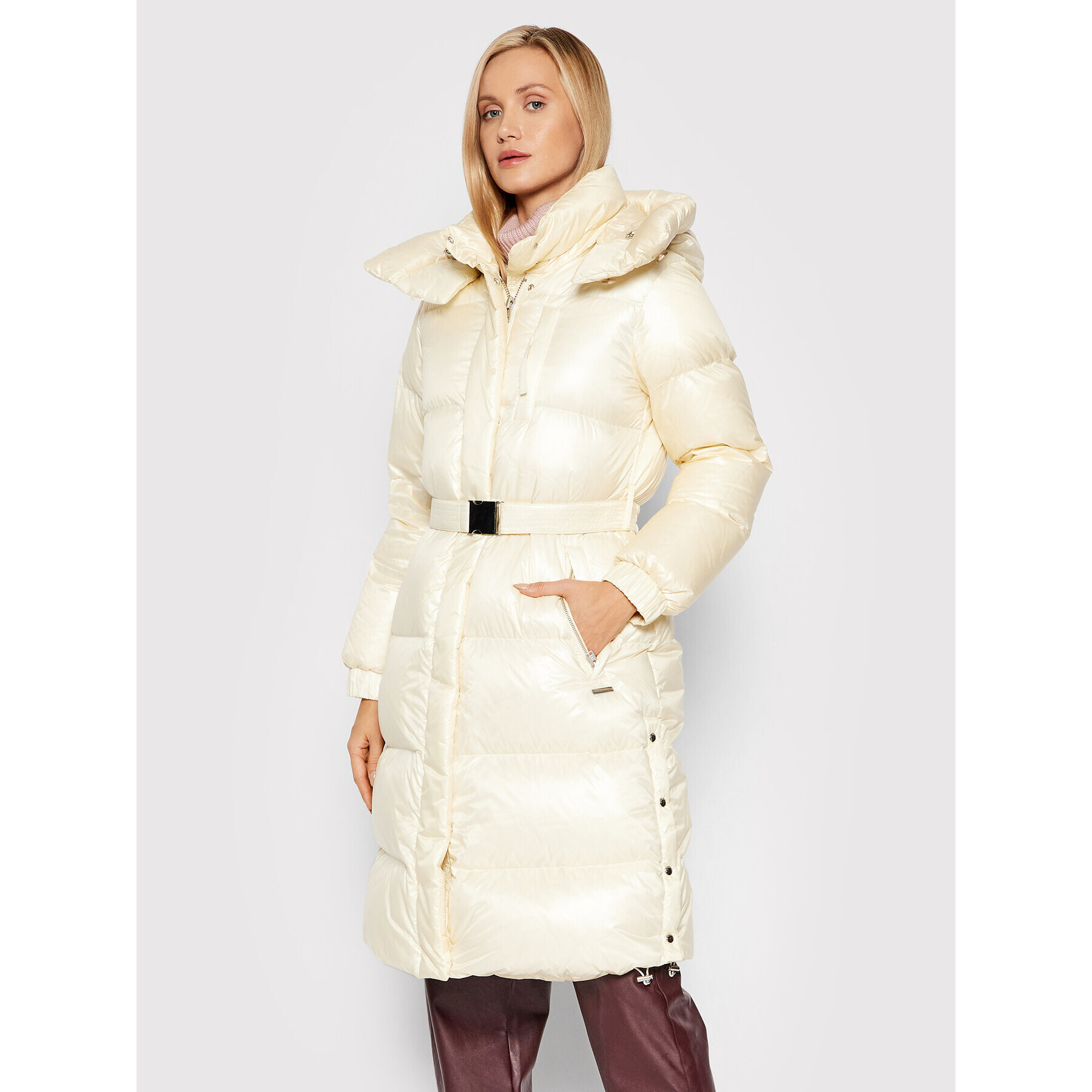 Woolrich Пухено яке Aliquippa CFWWOU0585FRUT1702 Бежов Regular Fit - Pepit.bg