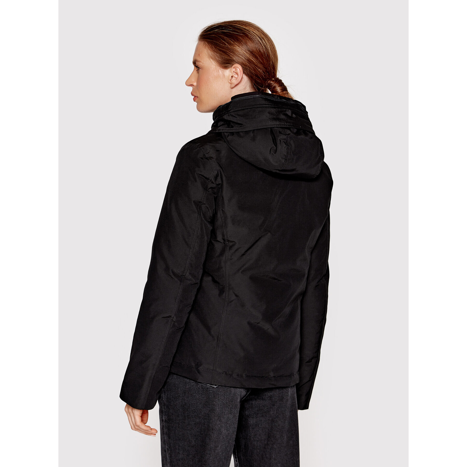 Woolrich Пухено яке Arctic Raccoon CFWWOU0548FRUT0001 Черен Regular Fit - Pepit.bg