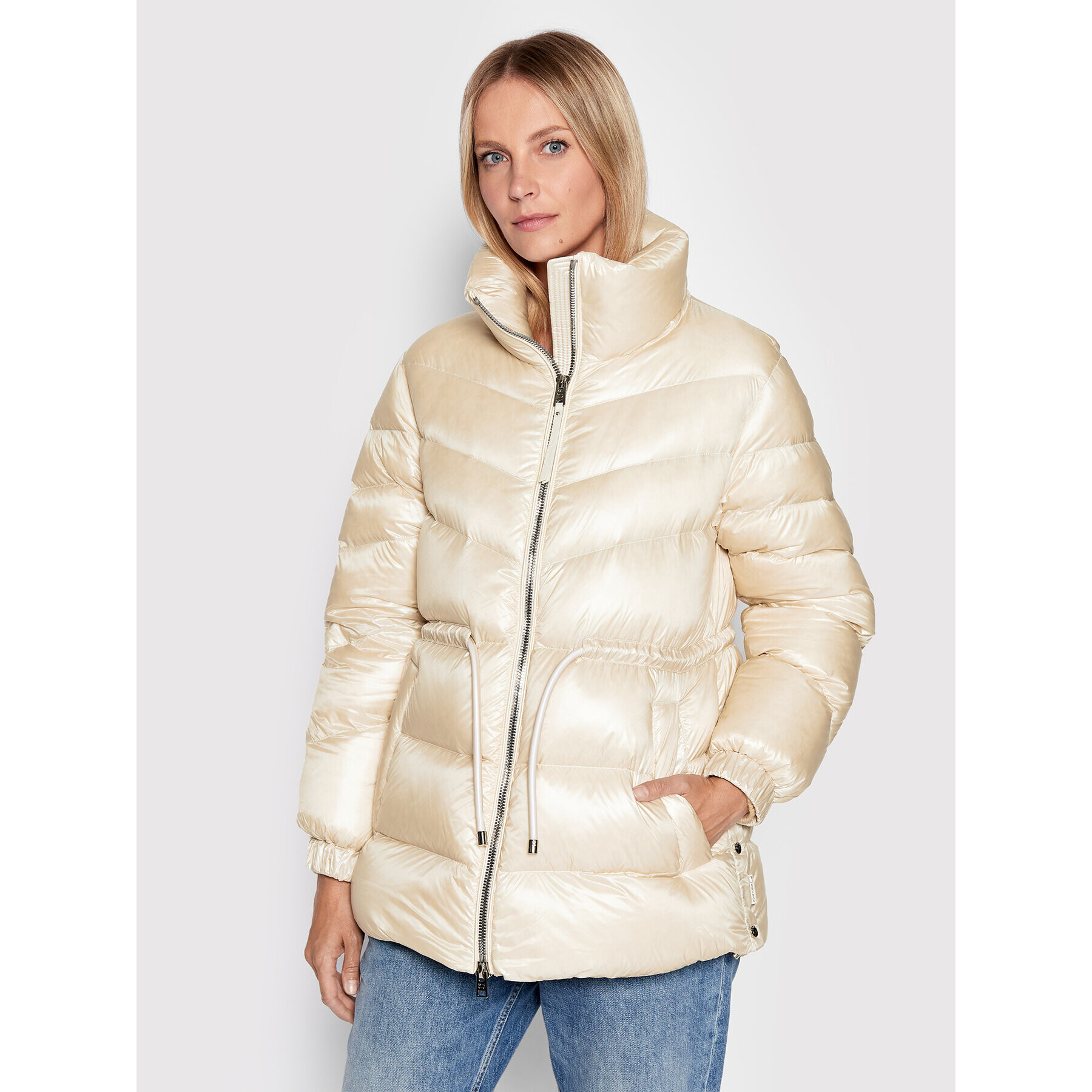 Woolrich Пухено яке Aliquippa CFWWOU0718FRUT3085 Бежов Regular Fit - Pepit.bg