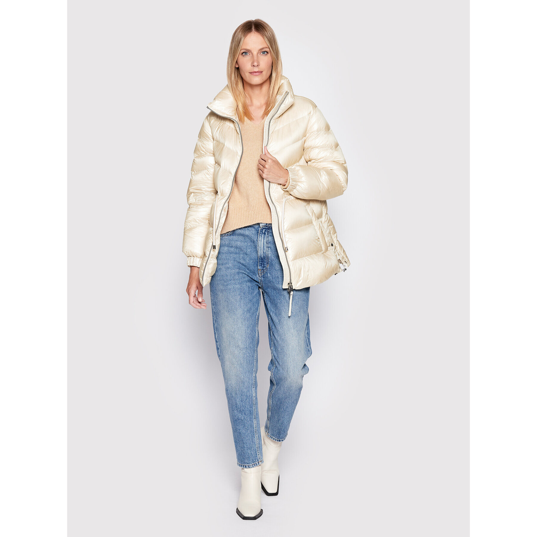 Woolrich Пухено яке Aliquippa CFWWOU0718FRUT3085 Бежов Regular Fit - Pepit.bg