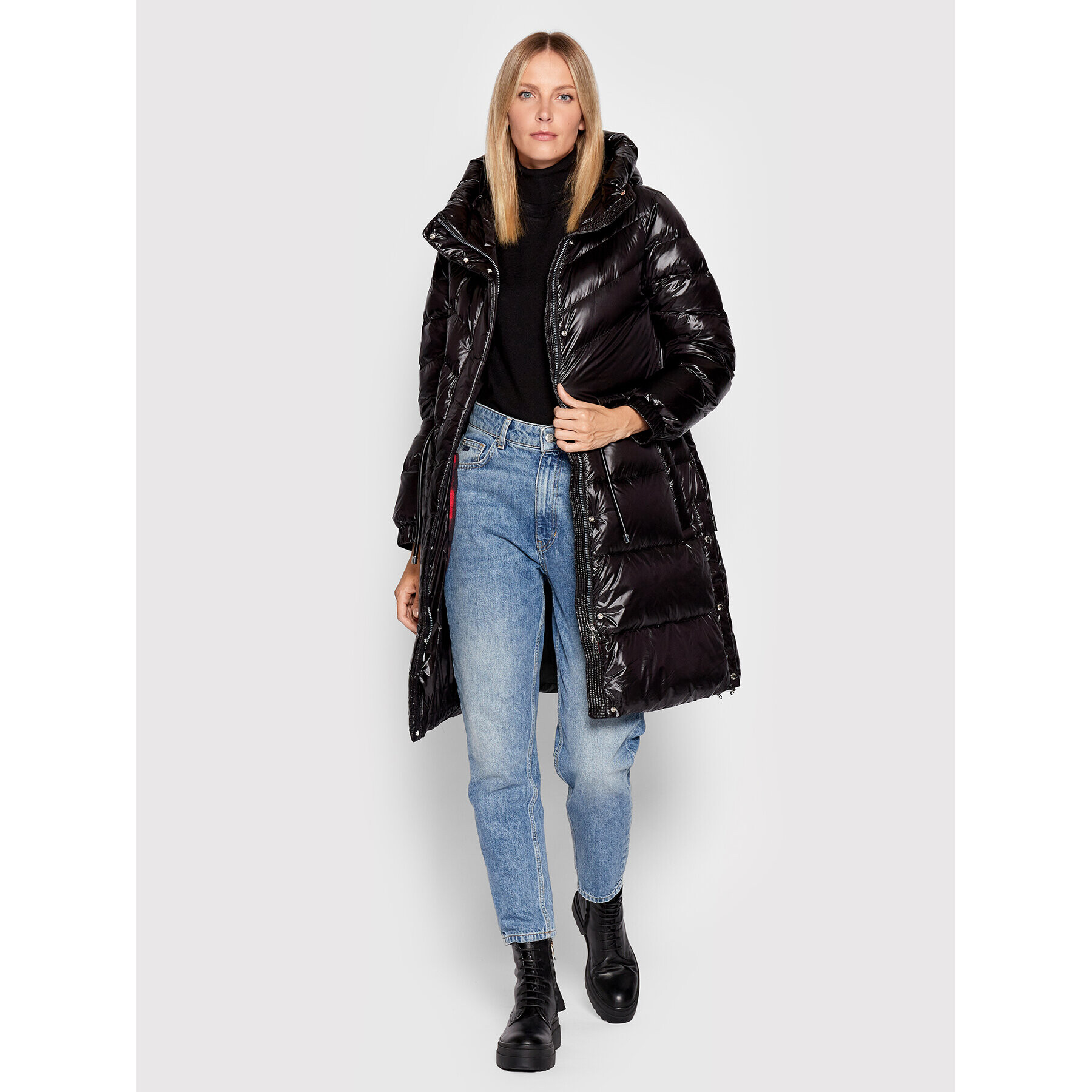 Woolrich Пухено яке Aliquippa CFWWOU0719FRUT3085 Черен Regular Fit - Pepit.bg
