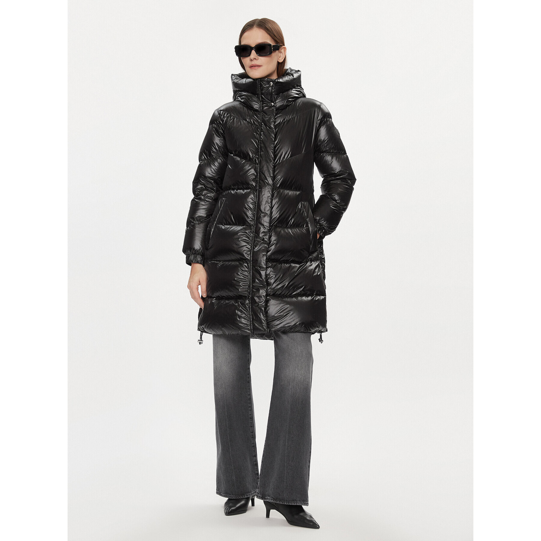 Woolrich Пухено яке Aliquippa Long CFWWOU0926FRUT3085 Черен Regular Fit - Pepit.bg