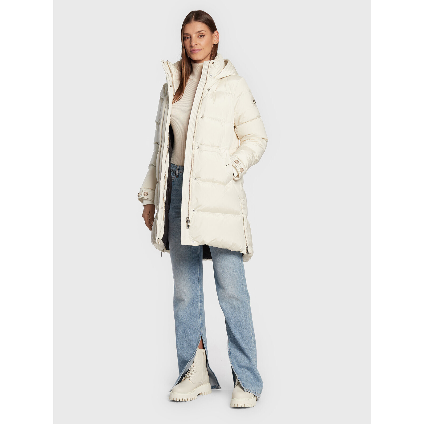 Woolrich Пухено яке Alsea CFWWOU0697FRUT1148 Бежов Regular Fit - Pepit.bg