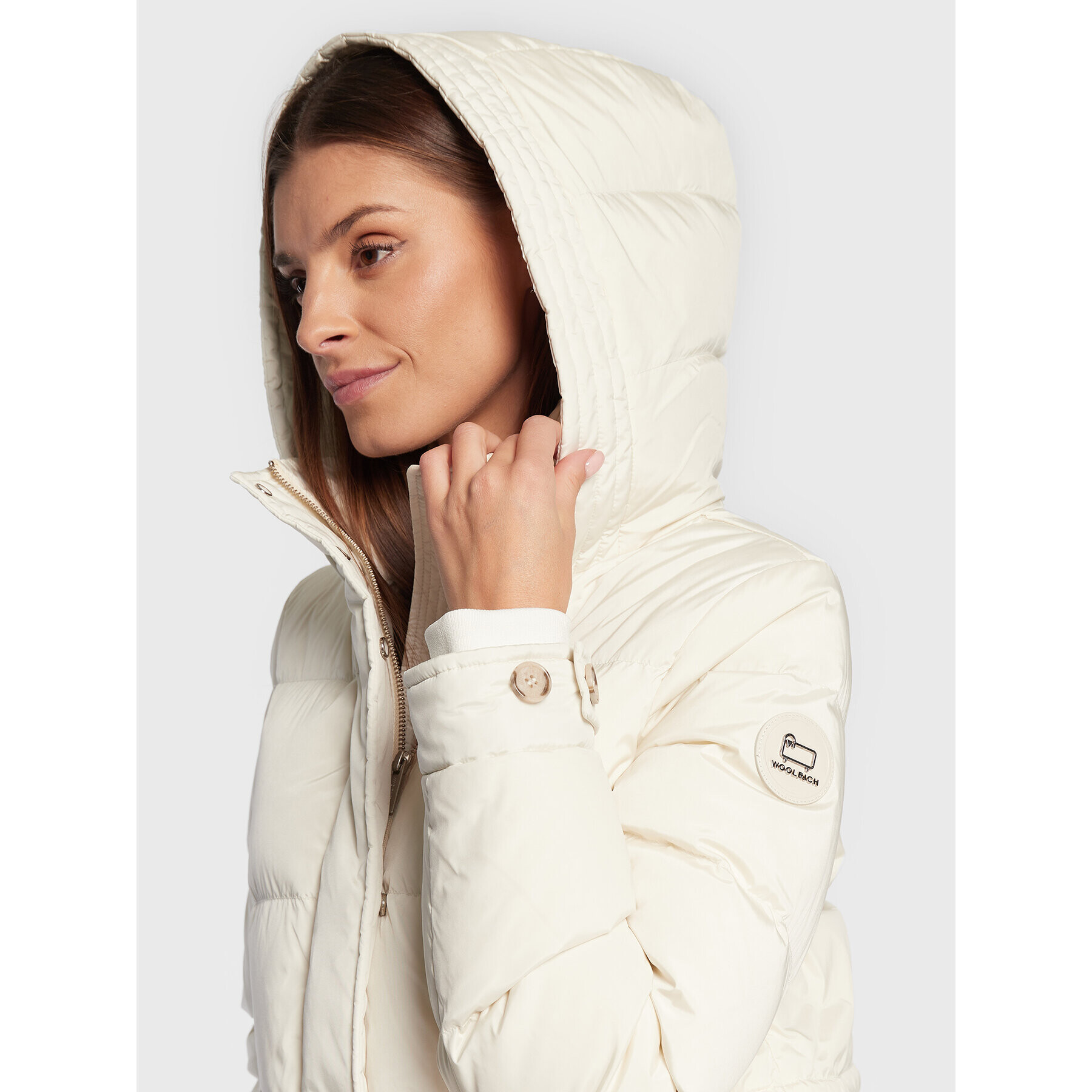 Woolrich Пухено яке Alsea CFWWOU0697FRUT1148 Бежов Regular Fit - Pepit.bg