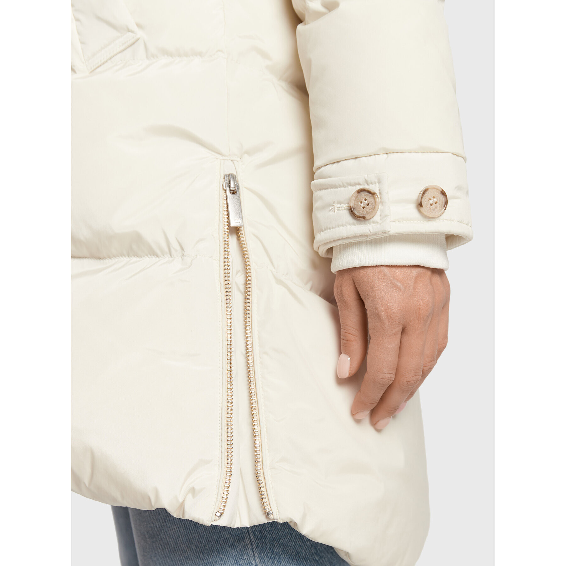 Woolrich Пухено яке Alsea CFWWOU0697FRUT1148 Бежов Regular Fit - Pepit.bg