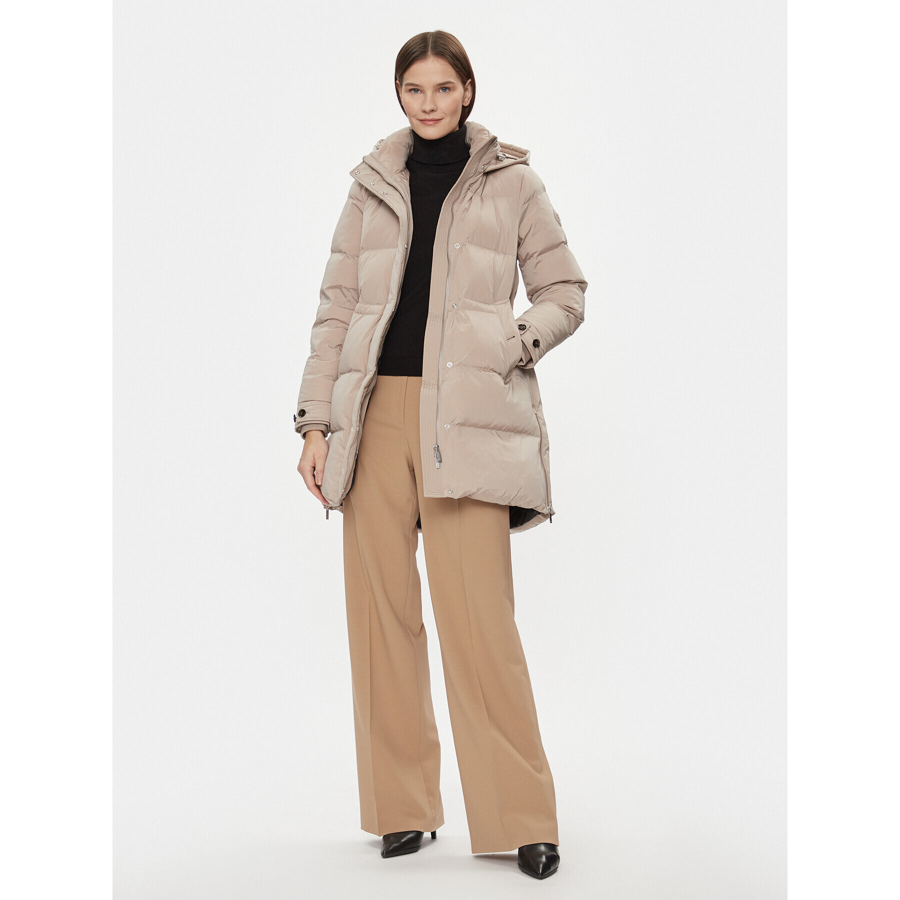 Woolrich Пухено яке Alsea CFWWOU0697FRUT1148 Бежов Regular Fit - Pepit.bg