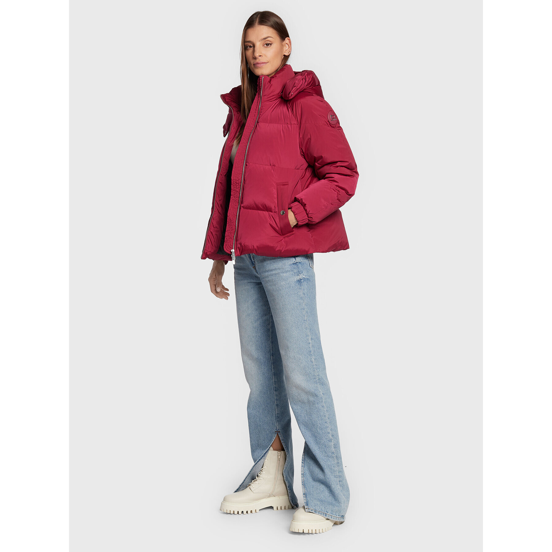 Woolrich Пухено яке Alsea CFWWOU0699FRUT1148 Бордо Regular Fit - Pepit.bg