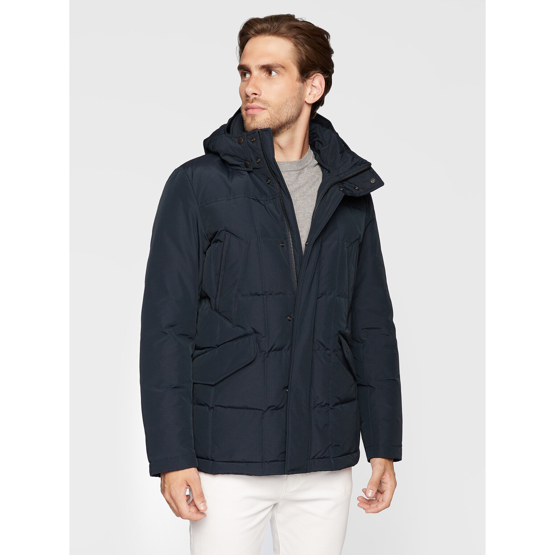 Woolrich Пухено яке Blizzard Field CFWOOU0621MRUT0001 Тъмносин Regular Fit - Pepit.bg