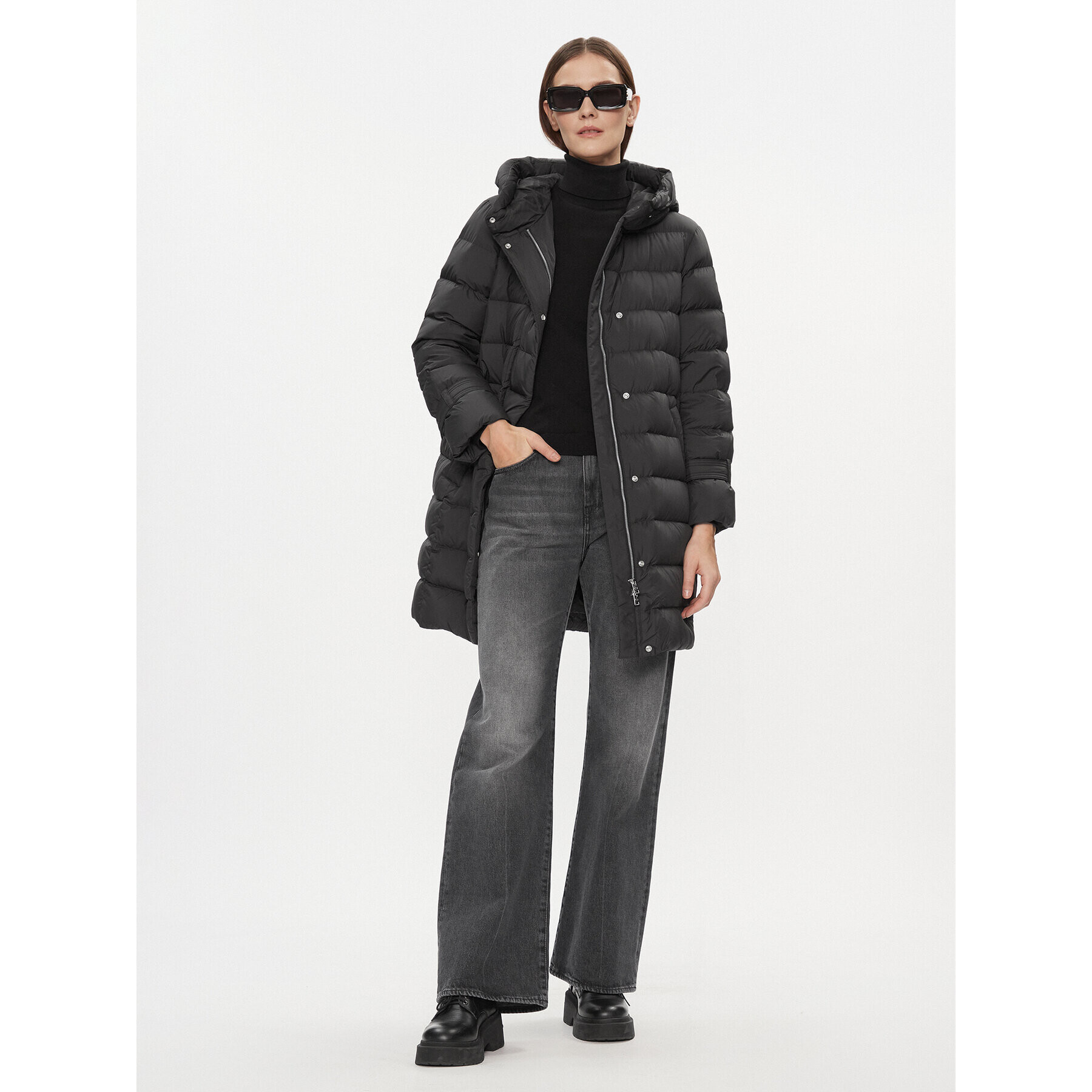 Woolrich Пухено яке Ellis CFWWOU0909FRUT2635 Черен Regular Fit - Pepit.bg