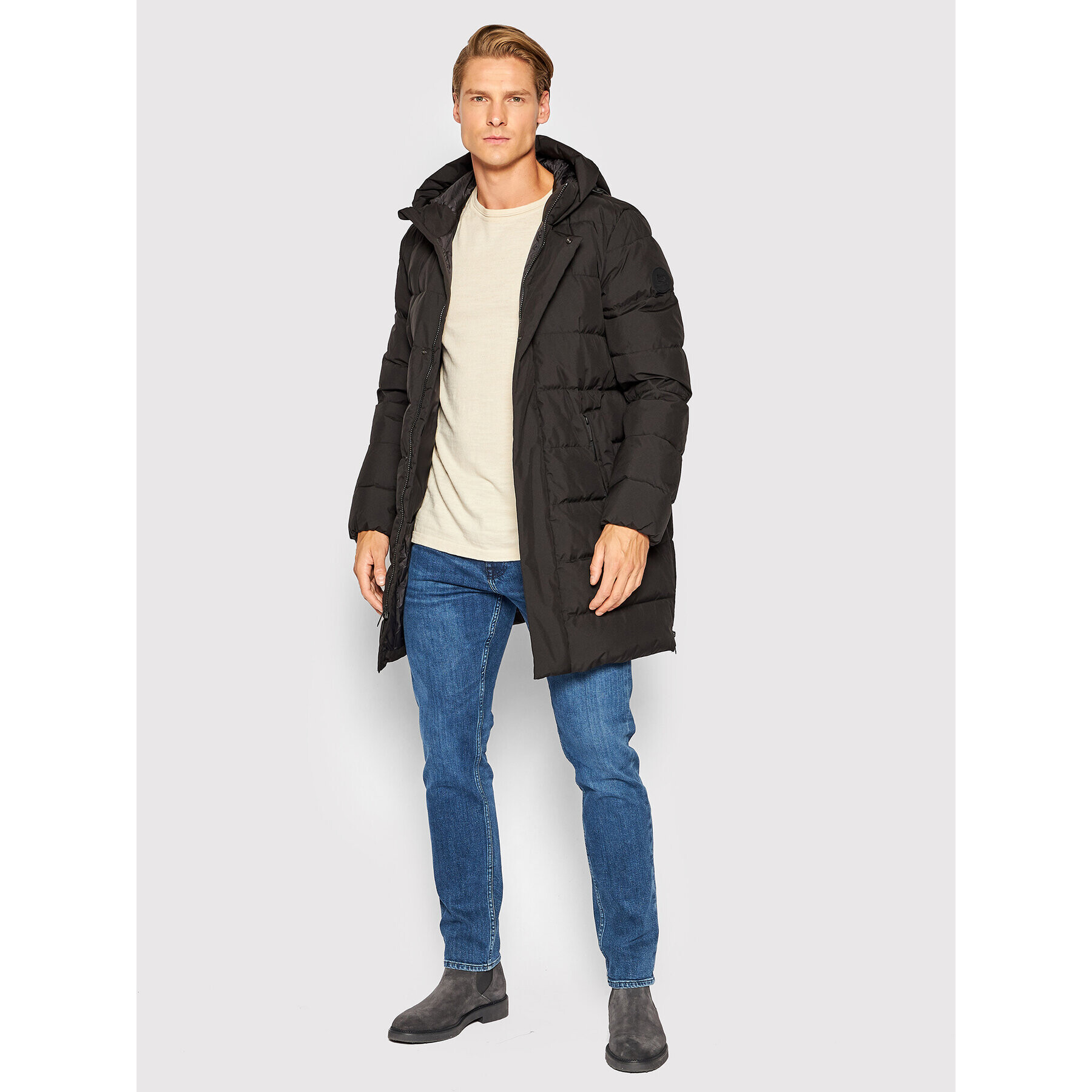 Woolrich Пухено яке High Tech Quilted CFWOOU0634MRUT2700 Черен Regular Fit - Pepit.bg