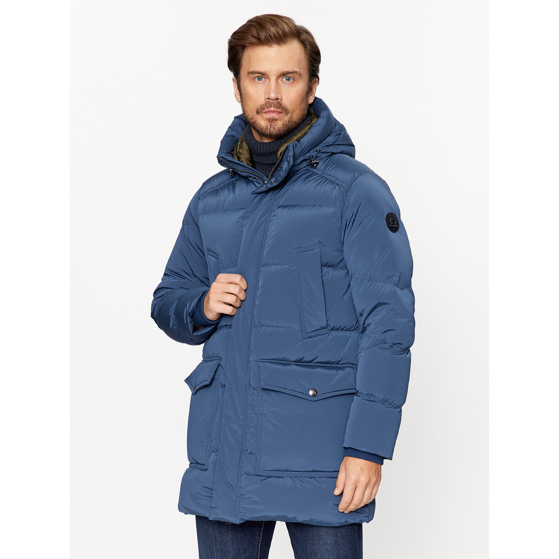 Woolrich Пухено яке Premium CFWOOU0775MRUT3515 Тъмносин Regular Fit - Pepit.bg