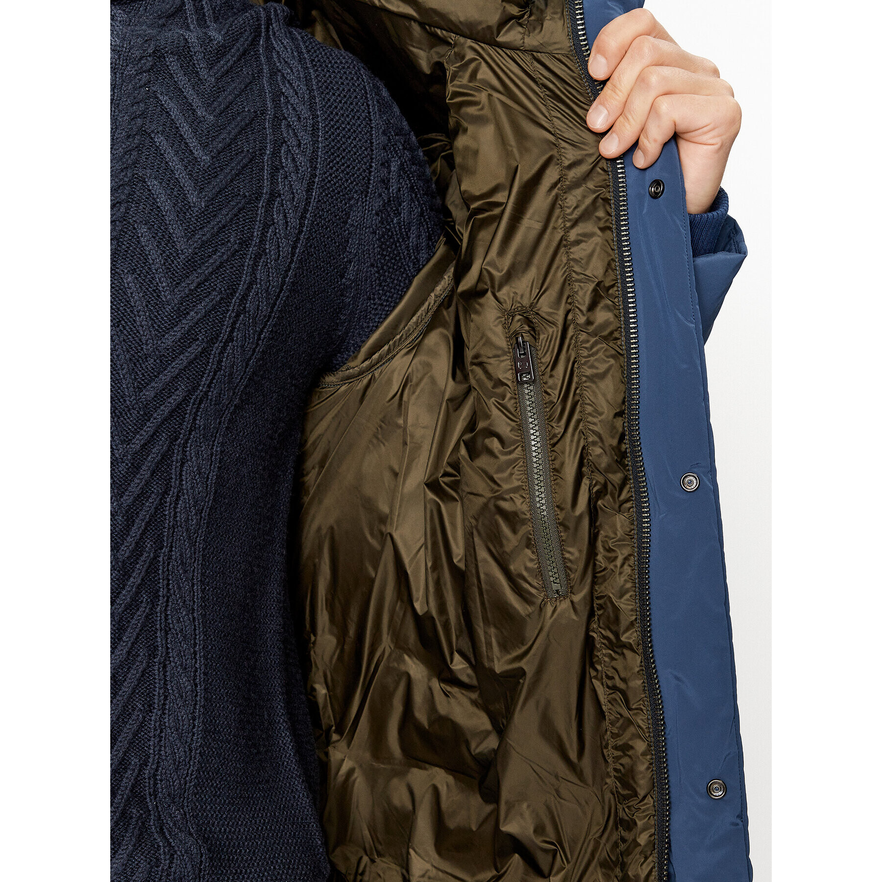 Woolrich Пухено яке Premium CFWOOU0775MRUT3515 Тъмносин Regular Fit - Pepit.bg