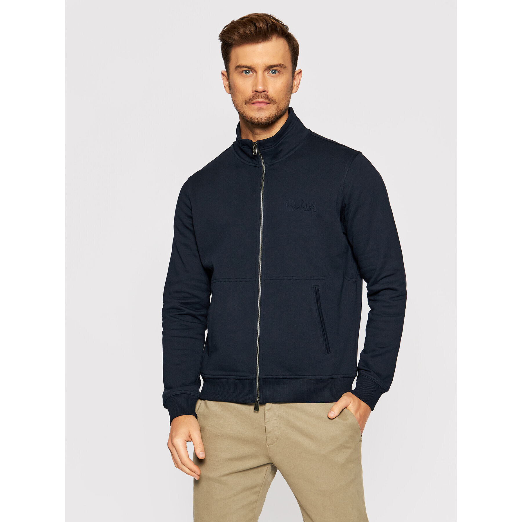 Woolrich Суитшърт Luxury CFWOSW0102MRUT2724 Тъмносин Regular Fit - Pepit.bg