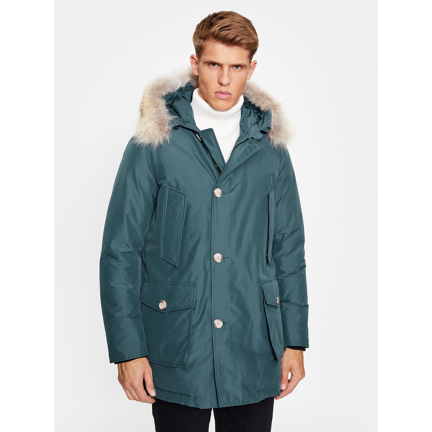 Woolrich Зимно яке Arctic CFWOOU0482MRUT0001 Син Regular Fit - Pepit.bg