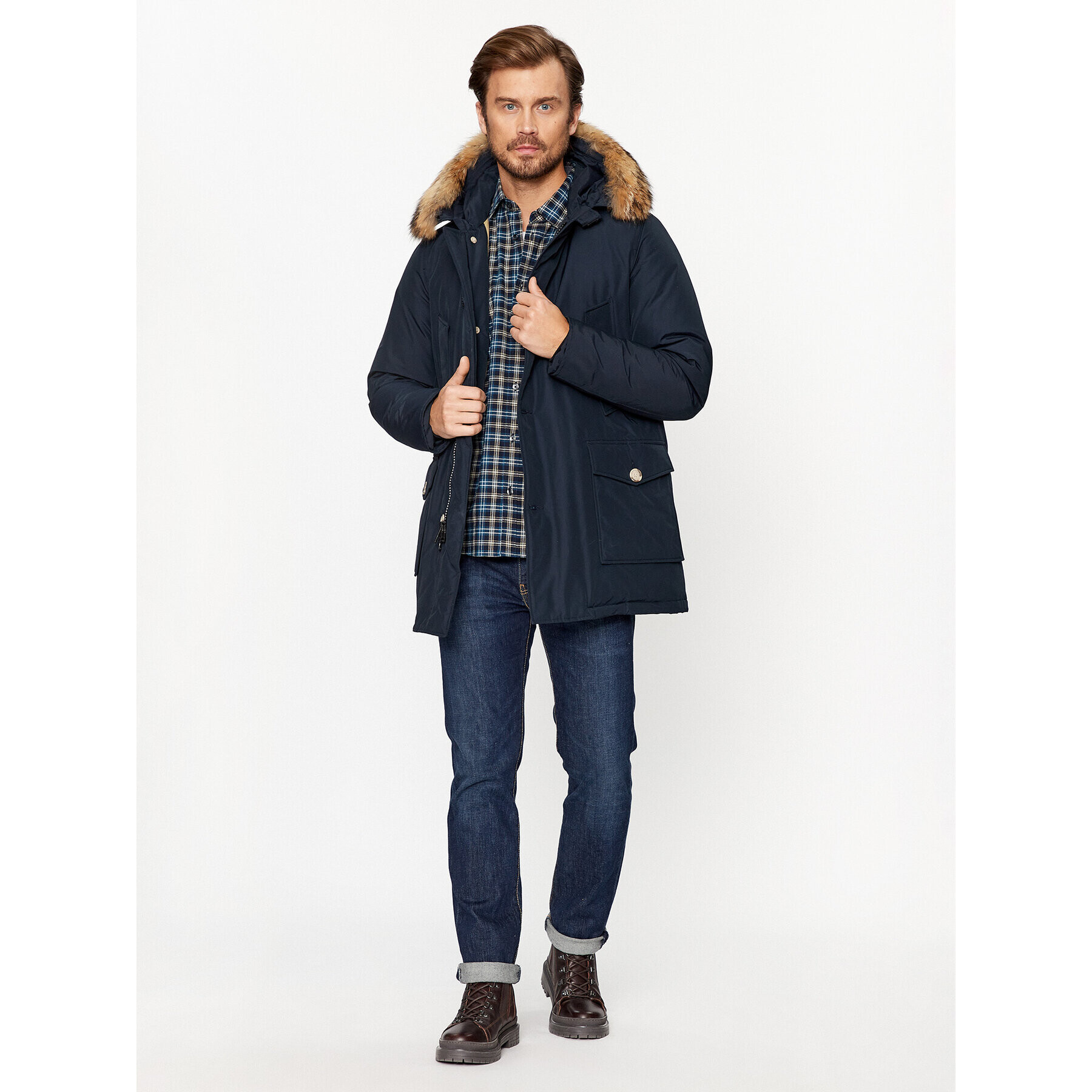 Woolrich Зимно яке Arctic CFWOOU0482MRUT0001 Тъмносин Regular Fit - Pepit.bg