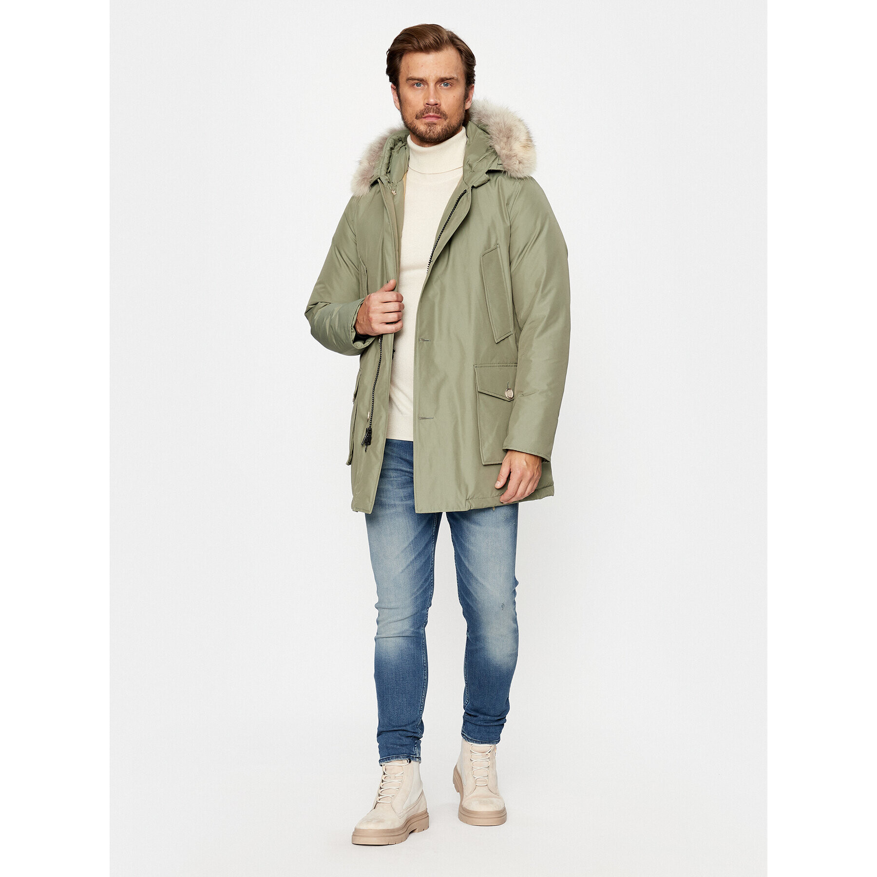 Woolrich Зимно яке Arctic CFWOOU0482MRUT0001 Зелен Regular Fit - Pepit.bg