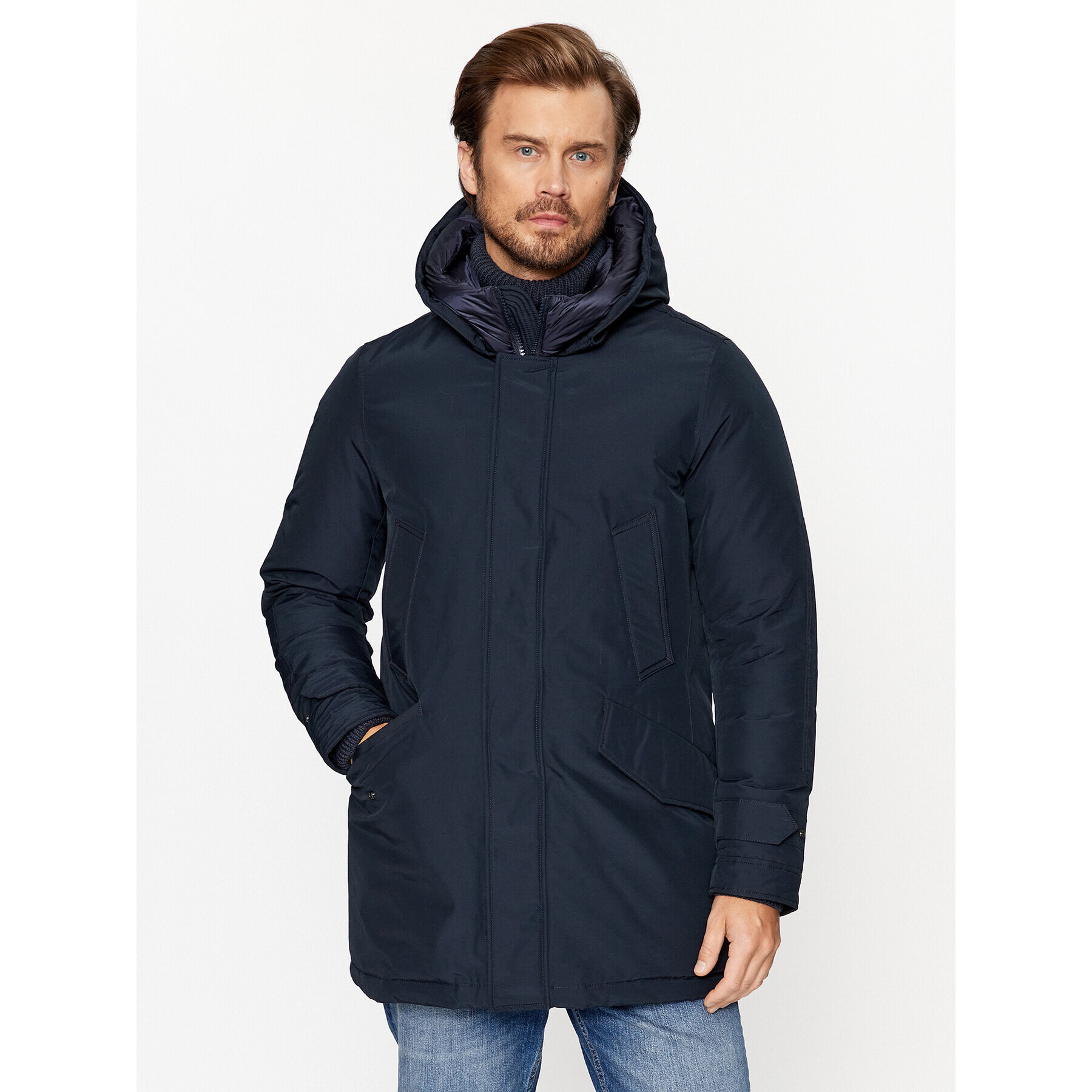 Woolrich Зимно яке Polar CFWOOU0487MRUT0001 Тъмносин Regular Fit - Pepit.bg