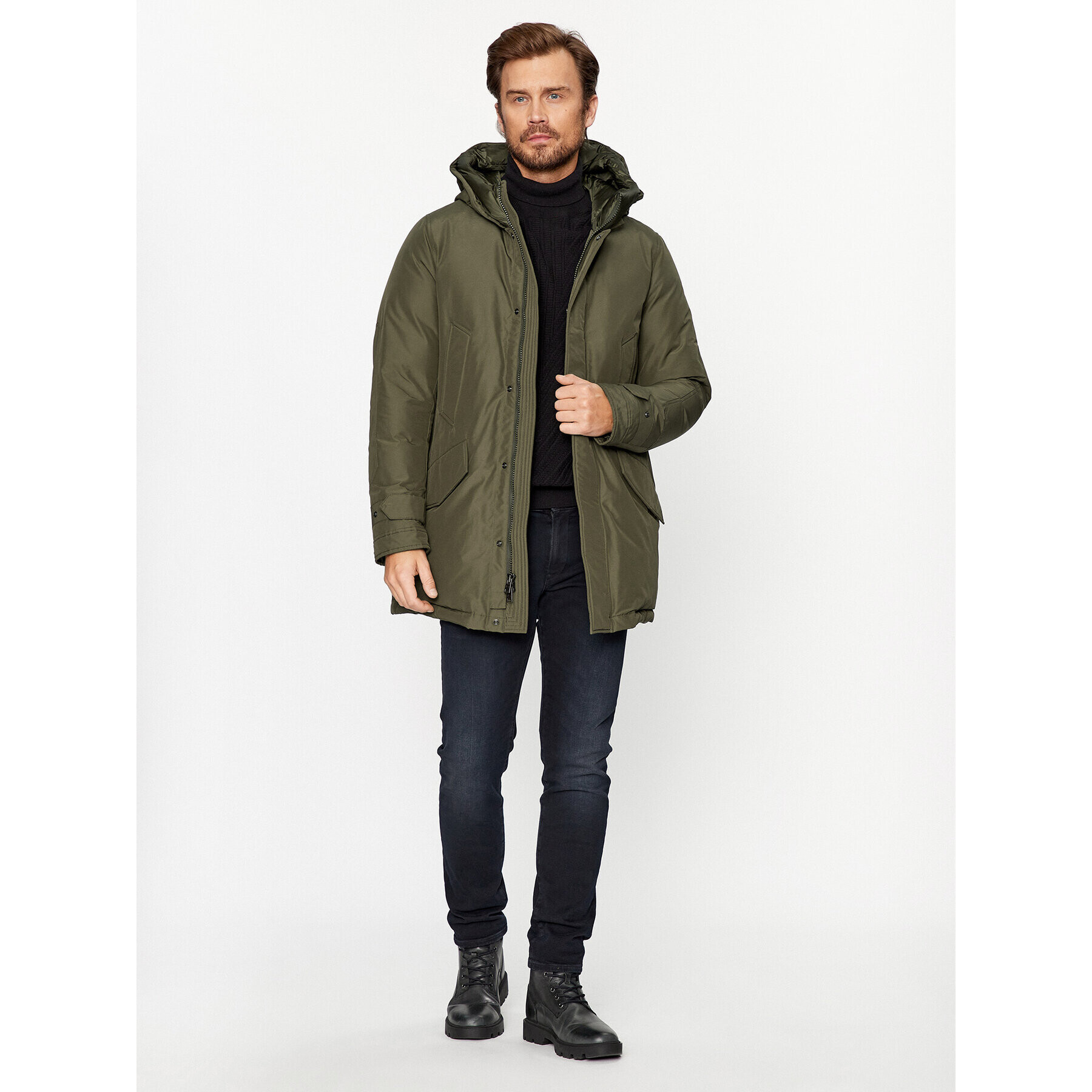 Woolrich Зимно яке Polar CFWOOU0487MRUT0001 Зелен Regular Fit - Pepit.bg