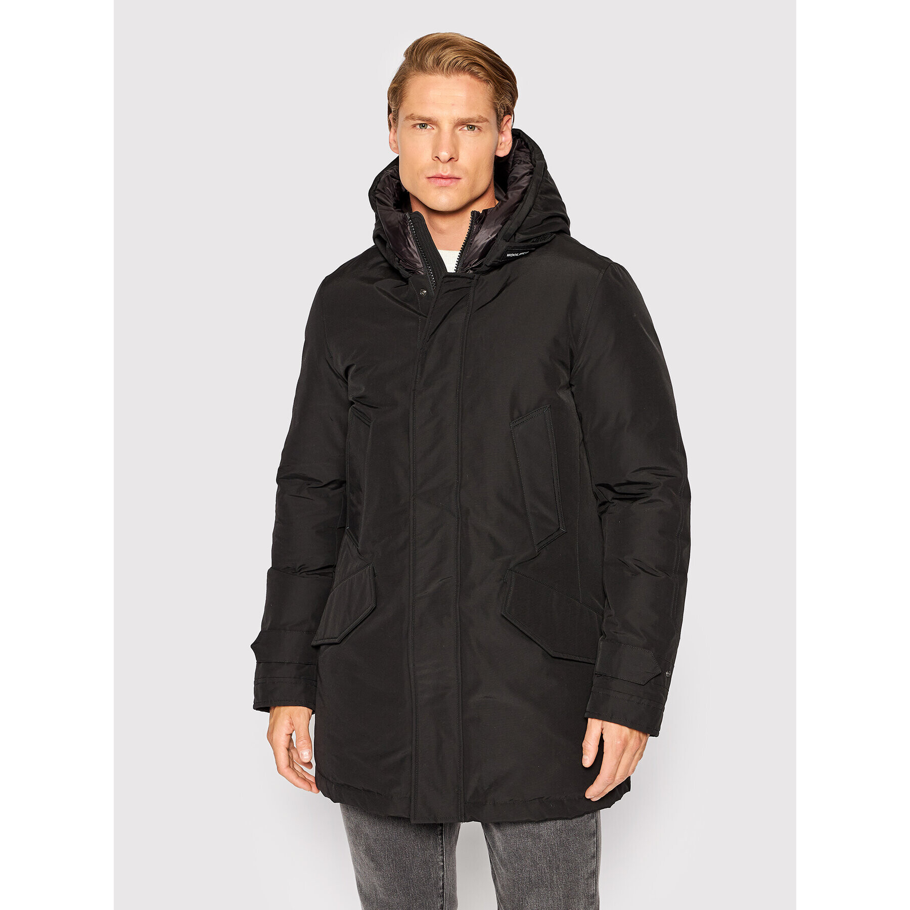 Woolrich Зимно яке Polar High Collar CFWOOU0487MRUT0001 Черен Regular Fit - Pepit.bg