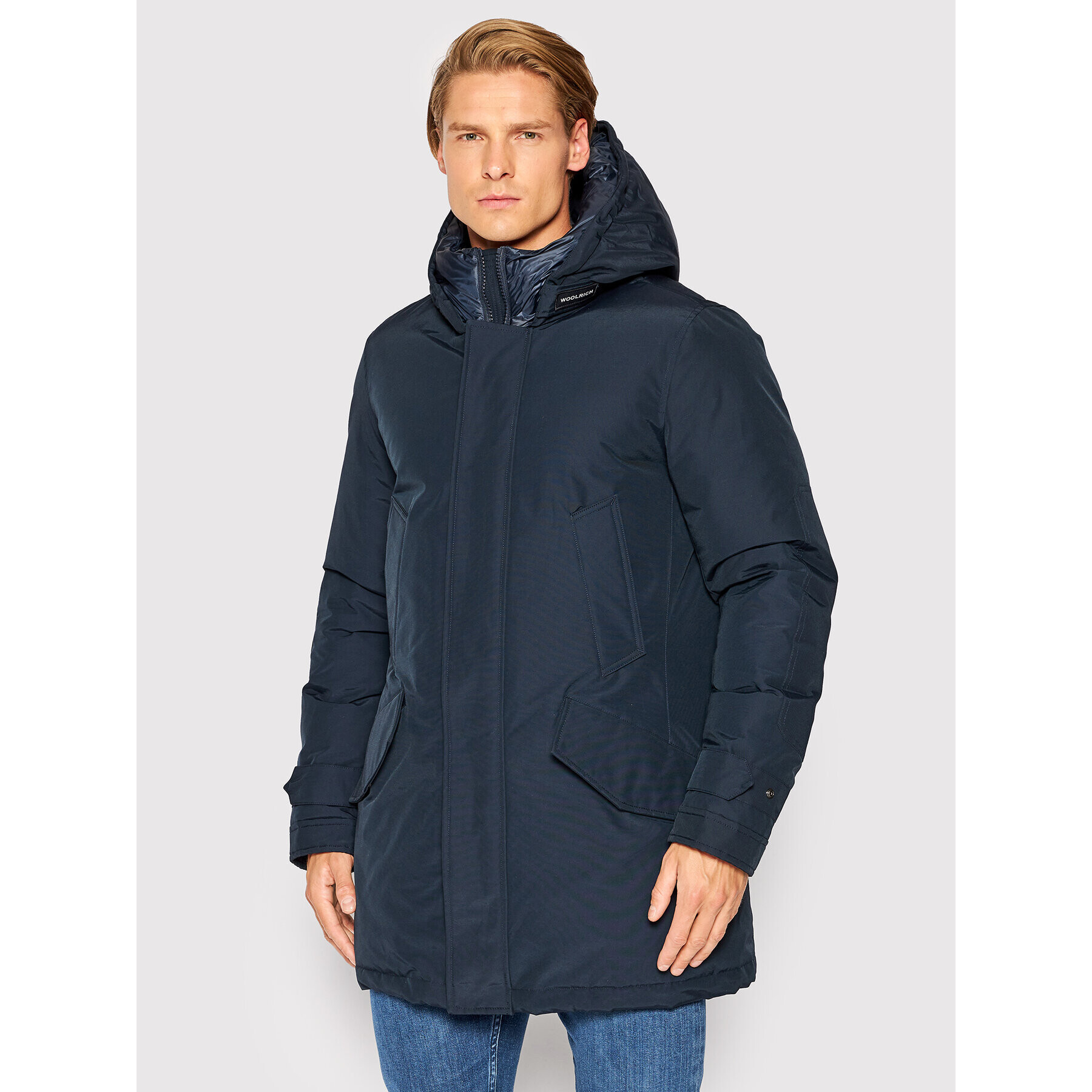 Woolrich Зимно яке Polar High Collar CFWOOU0487MRUT0001 Тъмносин Regular Fit - Pepit.bg