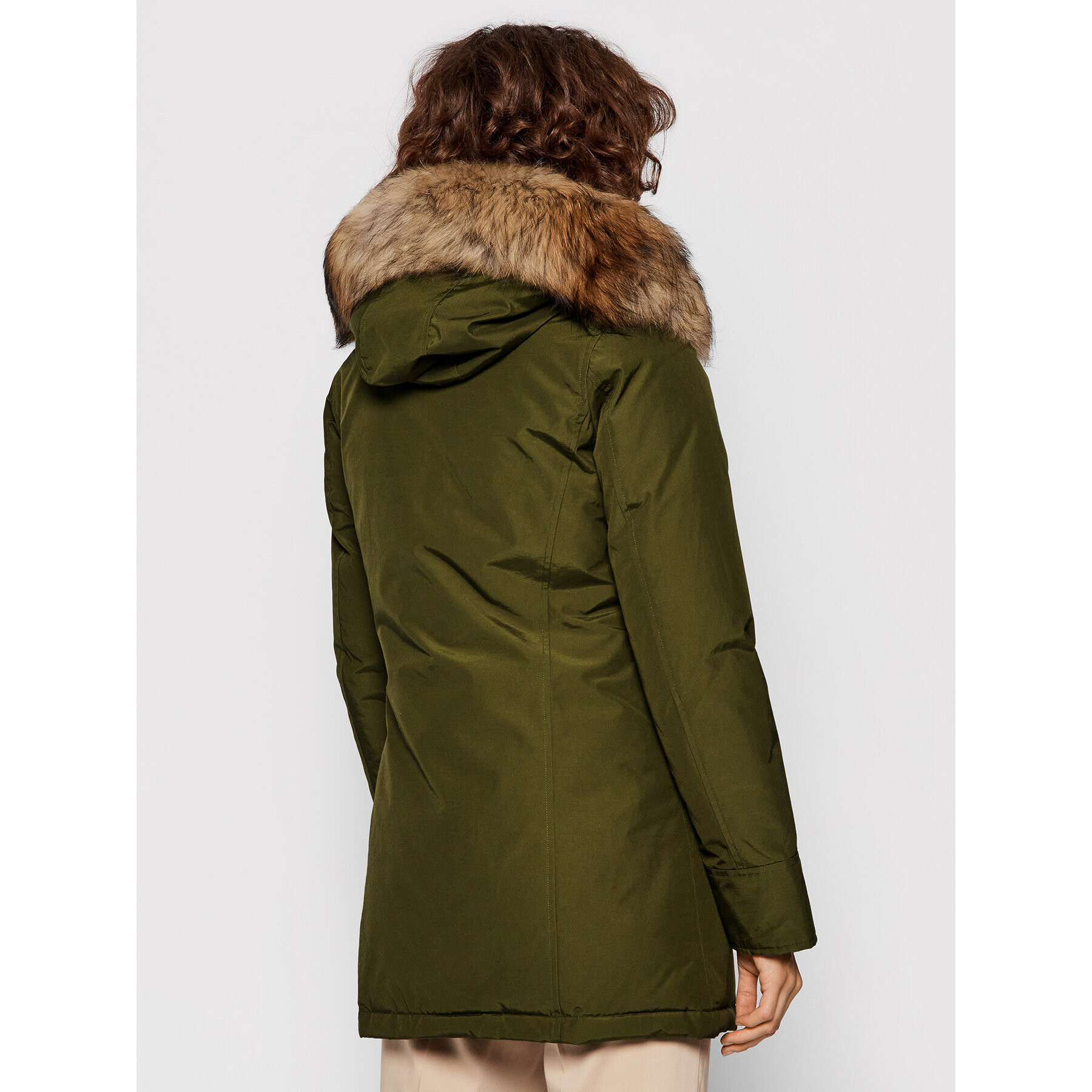 Woolrich Зимно яке Arctic Raccoon CFWWOU0538FR UT0001 Зелен Regular Fit - Pepit.bg