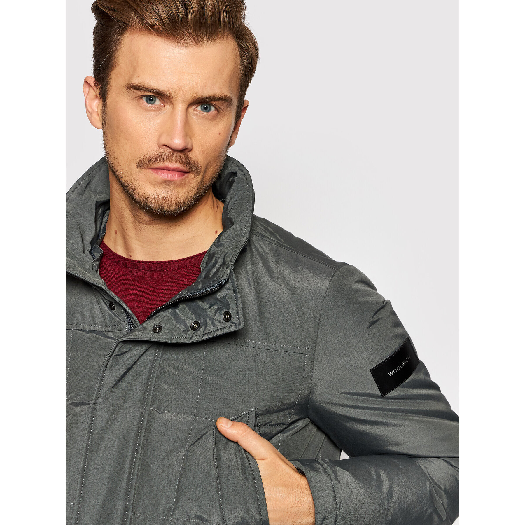 Woolrich Зимно яке Blizzard CFWOOU0490MRUT0001 Сив Regular Fit - Pepit.bg